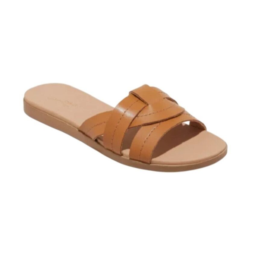 Other Womens Brown Strappy Slip-On Sandals Size 6.5 By Universal T Size US 6.5 / IT 36.5 - 7 Thumbnail