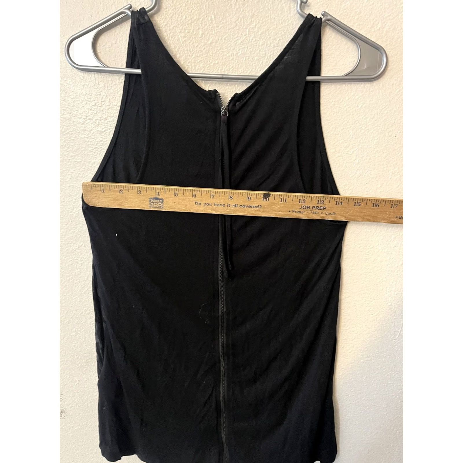 H&M H&M Divided Womens Size 6 Black Cheetah Pattern Tank Top Zip Blouse Size M / US 6-8 / IT 42-44 - 5 Thumbnail