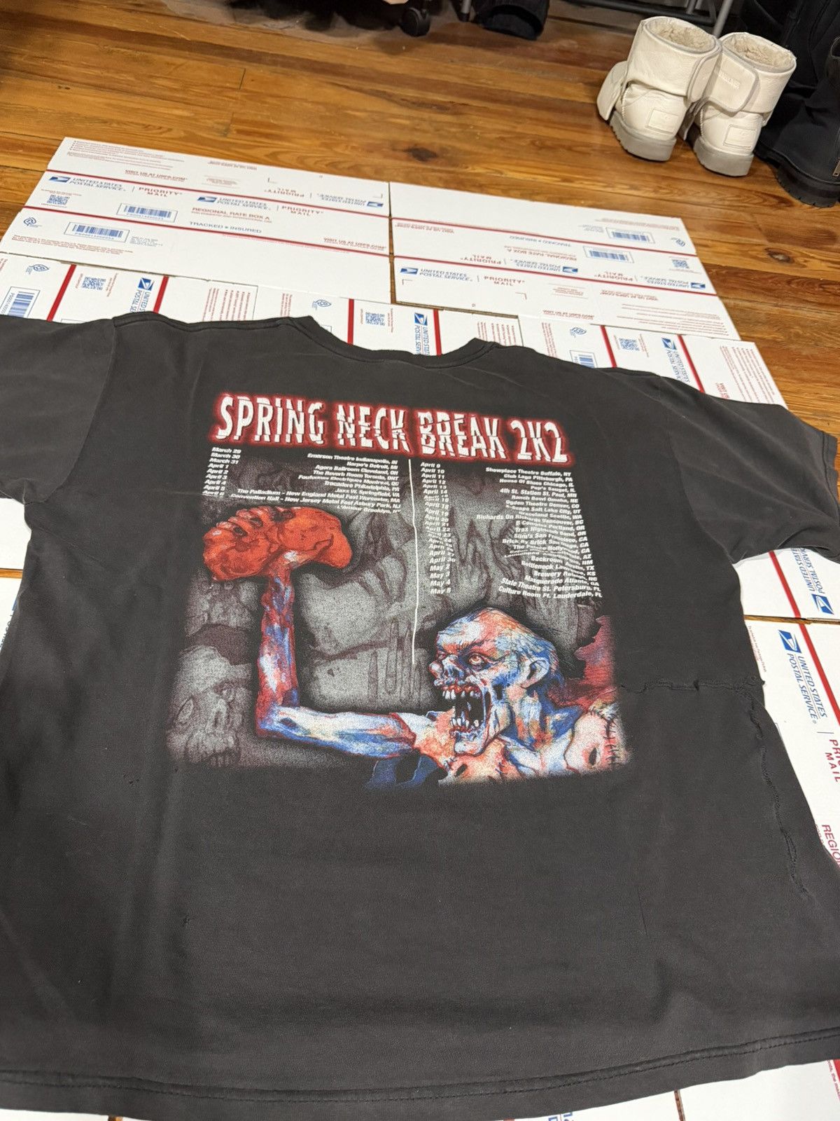 Vintage Vinage 2002 Cannibal Corpse Neck Break Tour Tee XL Size US XL / EU 56 / 4 - 9 Thumbnail