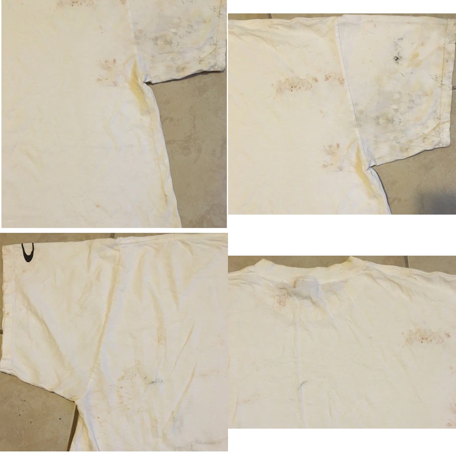 Oakley Vtg Oakley Thrashed Faded Distress Shirt XL White Men's T-Shirt 90s Y2K Cyber Skate Gorpop/Software Logo Details Size US XL / EU 56 / 4 - 10 Thumbnail