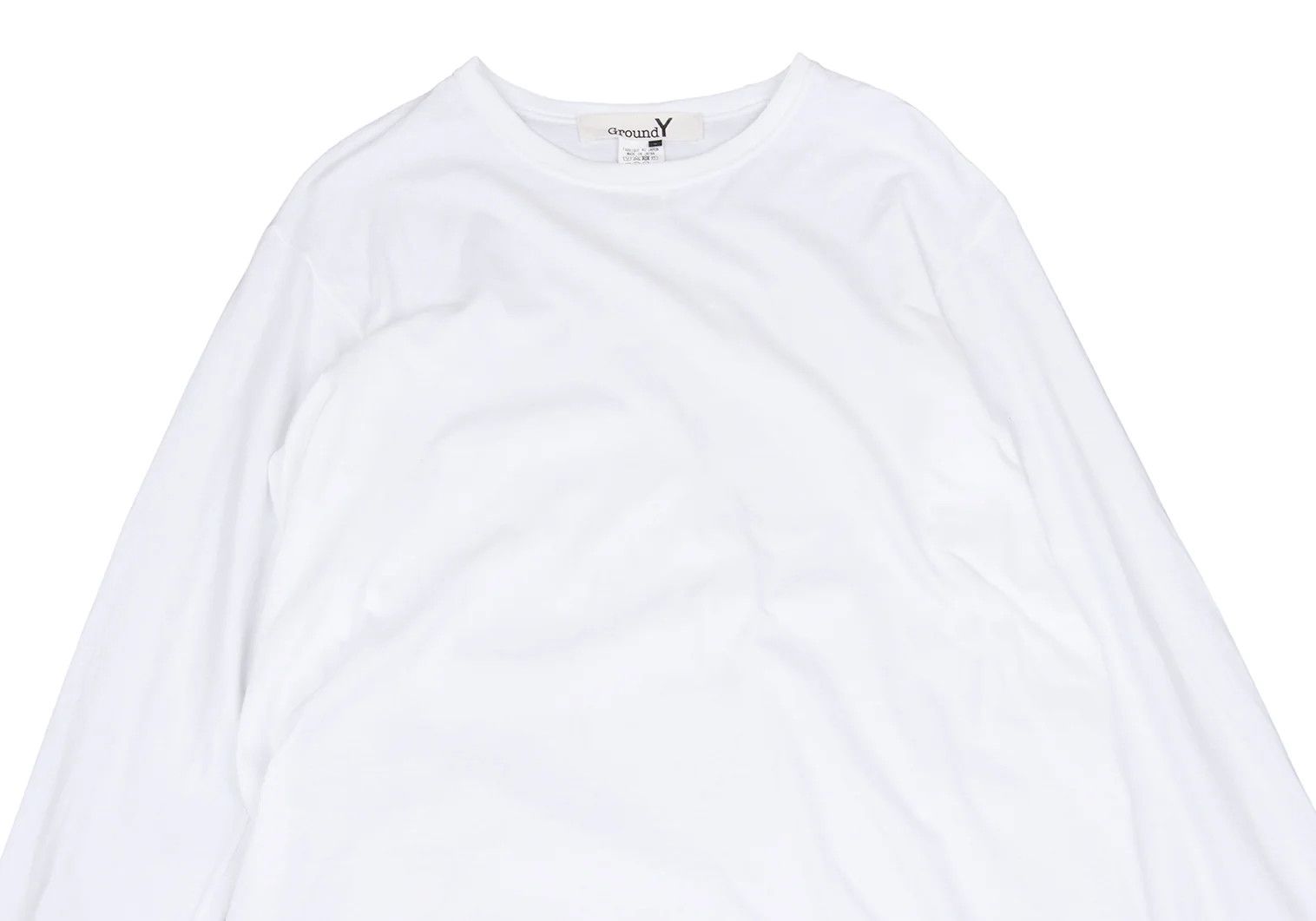Yohji Yamamoto Back Logo Cotton Crew Neck T-Shirt White 3 Size US S / EU 44-46 / 1 - 2 Thumbnail