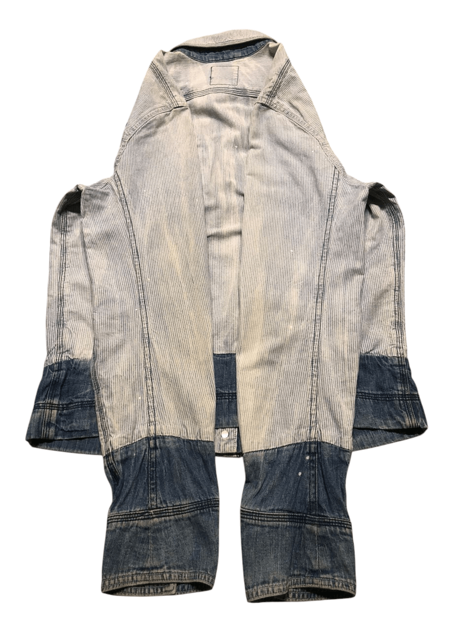 Diesel Diesel Denim Striped Cotton Jacket Shacket Buttons Faded Size US S / EU 44-46 / 1 - 4 Thumbnail