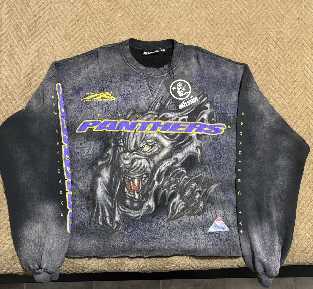 HELLSTAR × Vintage Hellstar Paradise City Panthers Crewneck Size US S / EU 44-46 / 1 - 1 Thumbnail