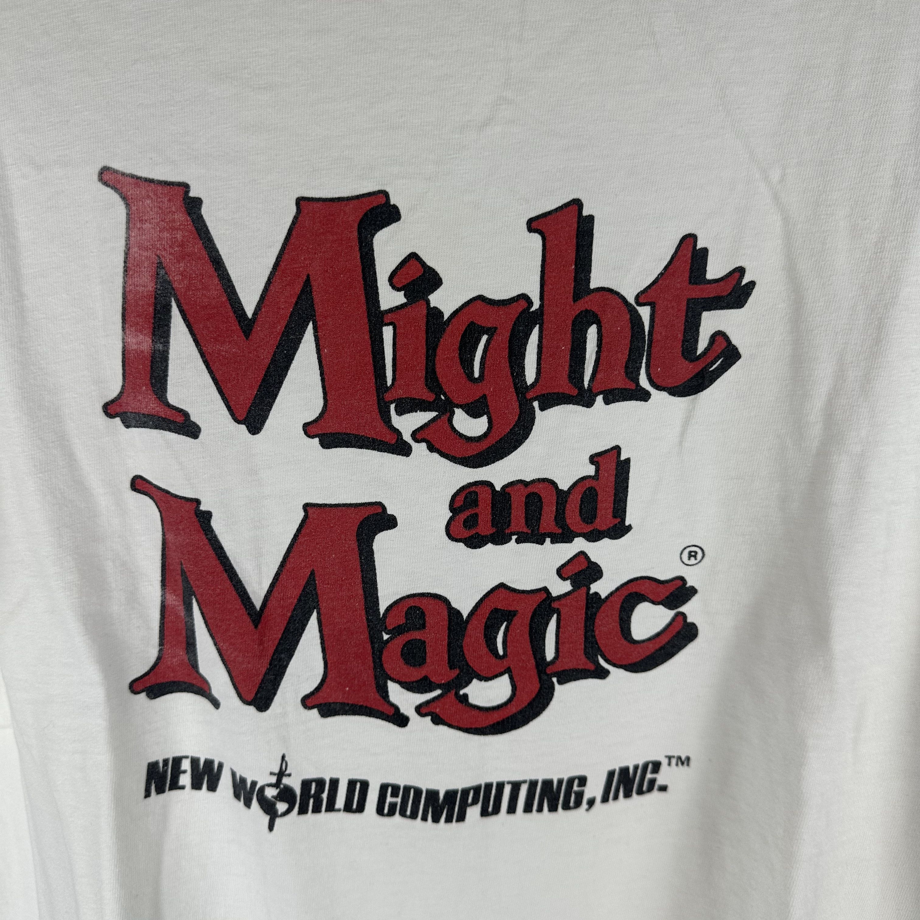 Vintage Vintage 90s Might and Magic Video Game Promo XL T-Shirt Size US XL / EU 56 / 4 - 2 Thumbnail