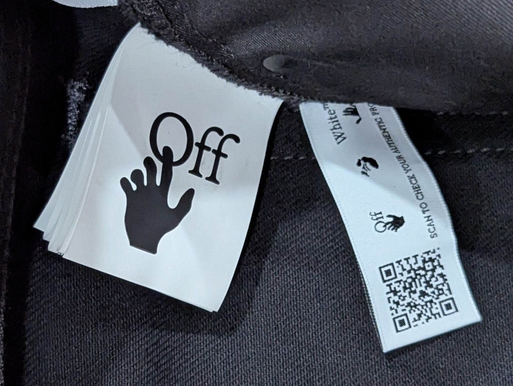 Off-White OFF-WHITE Leaf Embroidered Logo Skate Fit Jeans Black 32 Size US 32 / EU 48 - 8 Thumbnail