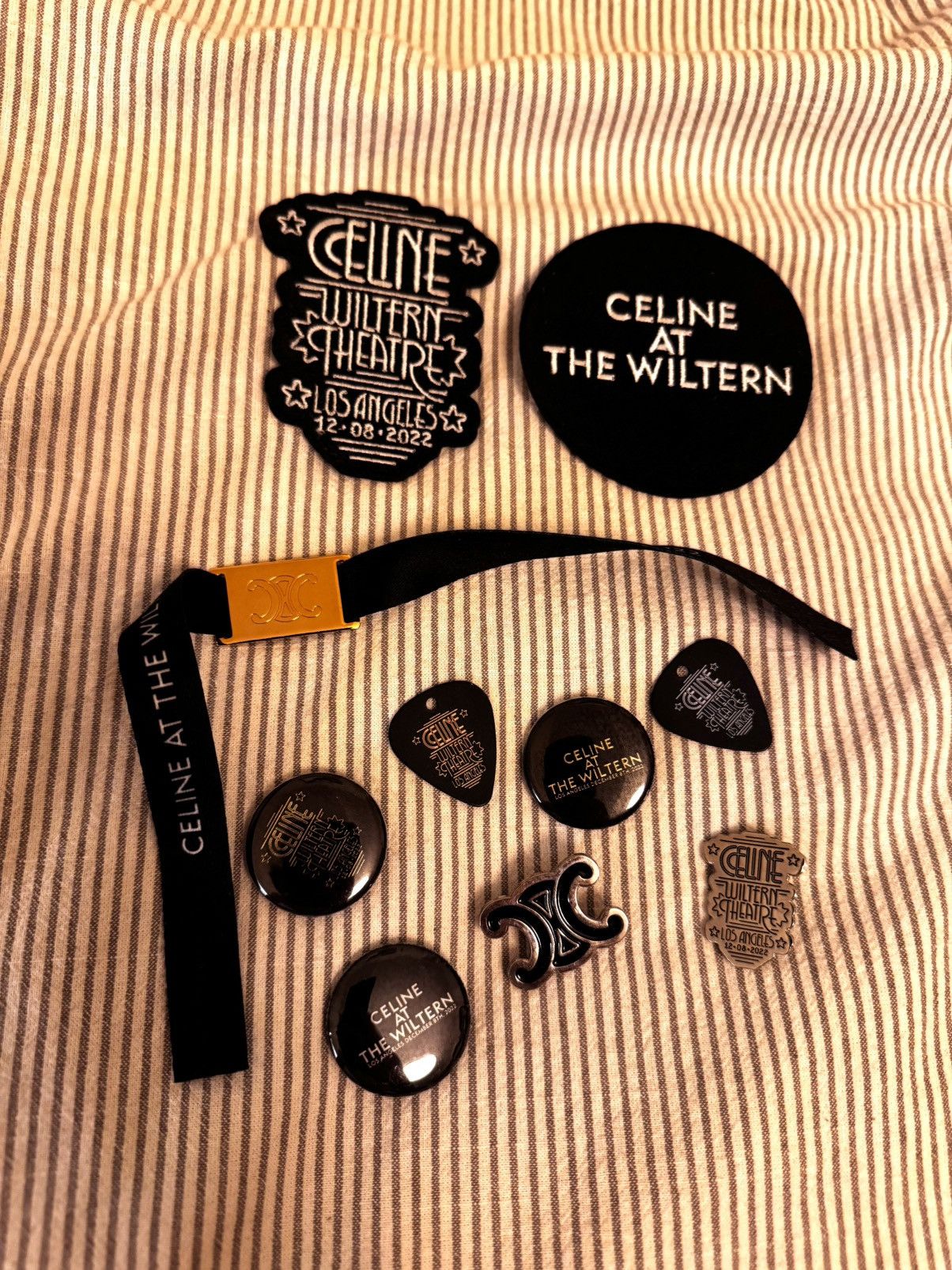 Celine Celine at the wiltern goodies, pins, patches, wristband.. Size ONE SIZE - 1 Thumbnail