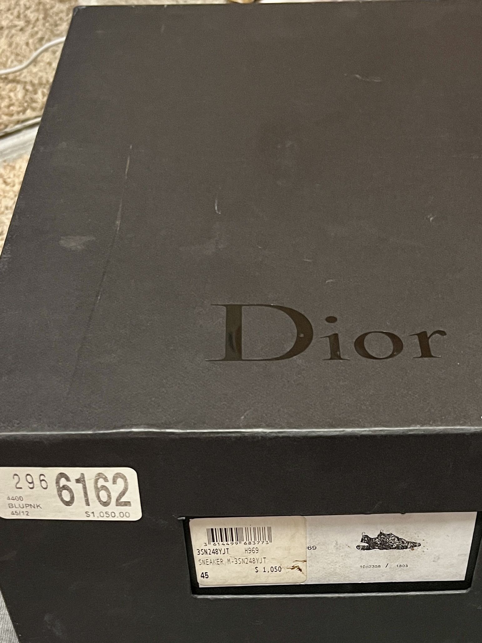 Christian Dior Monsieur Dior Homme Cannage Motif Men’s B24 Athletic Shoes Sz Size US 12 / EU 45 - 9 Thumbnail