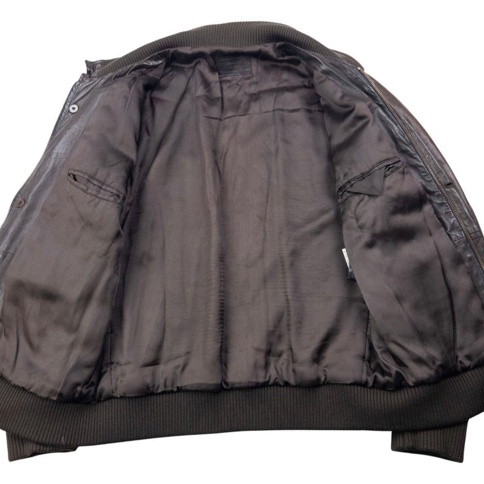 Prada Vintage 2010 Prada Multi Pocket Leather Jacket Size L Size US L / EU 52-54 / 3 - 4 Thumbnail