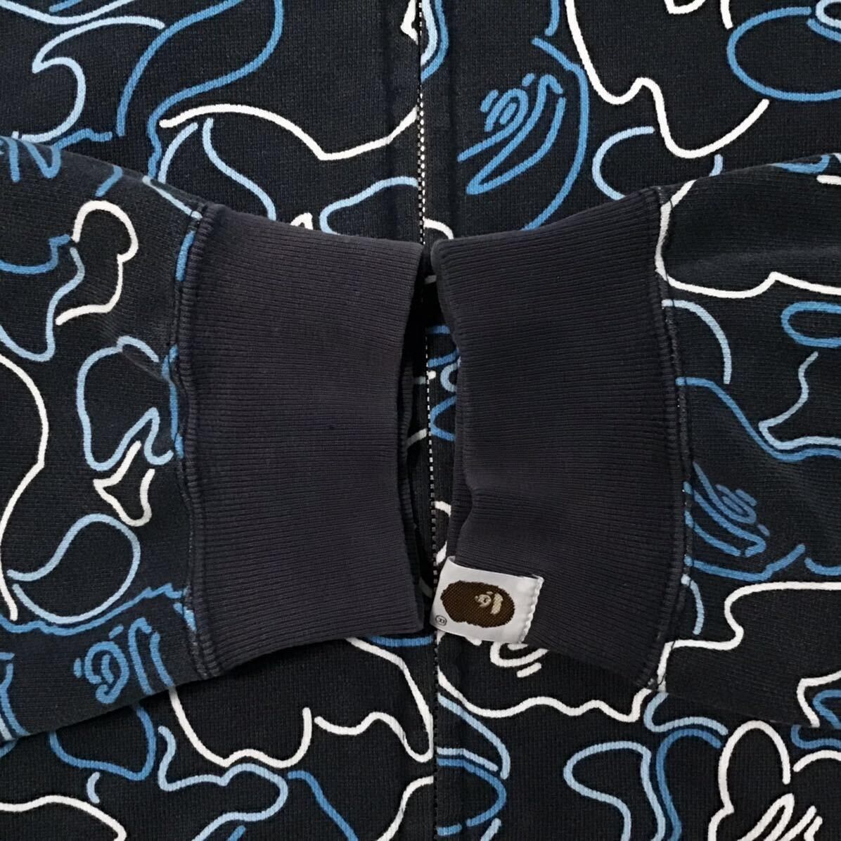 Bape BAPE Neon camo full zip hoodie navy a bathing ape NIGO Size US M / EU 48-50 / 2 - 4 Thumbnail