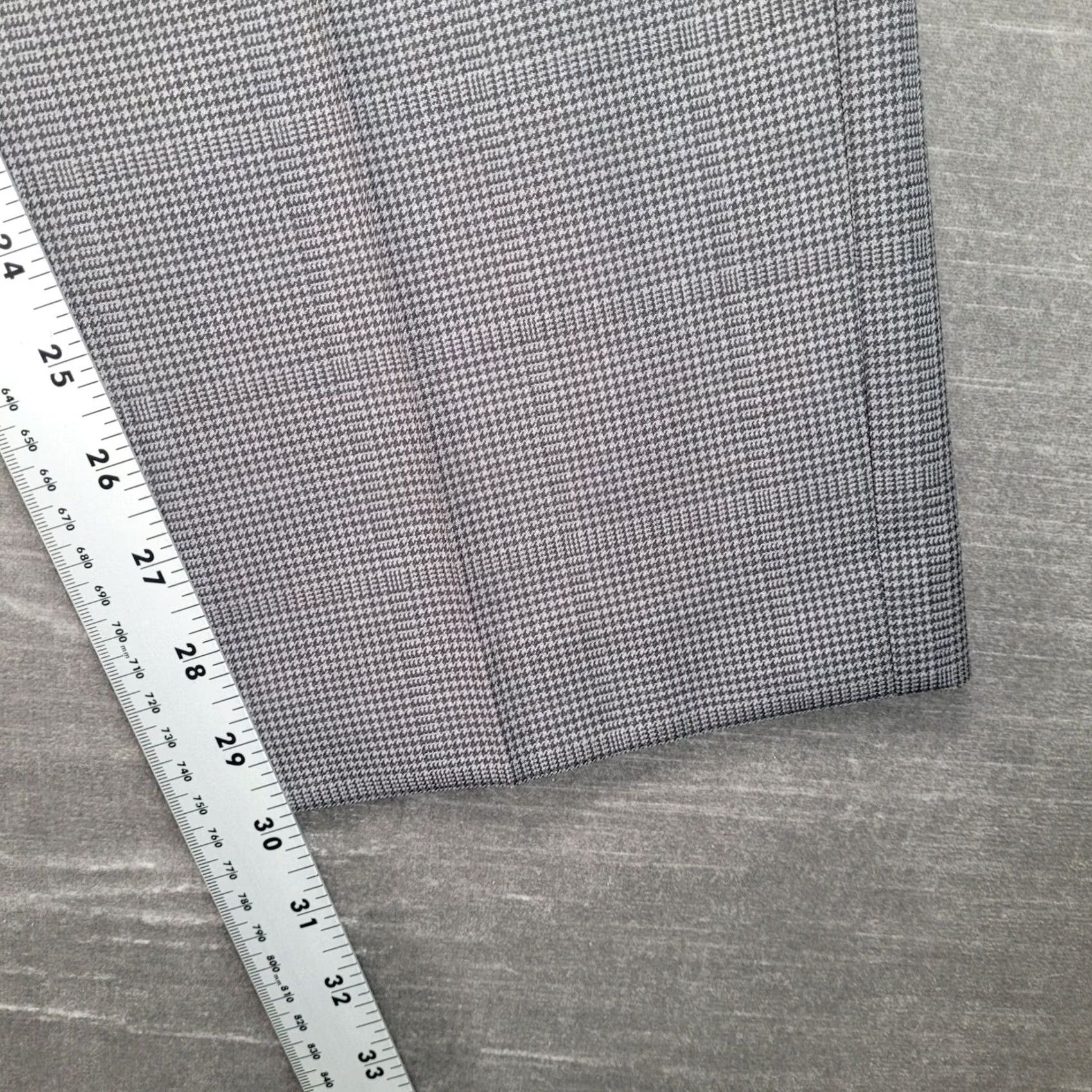 Stafford Stafford Mens Gray Houndstooth Dress Pants New Size US 34 / EU 50 - 7 Thumbnail