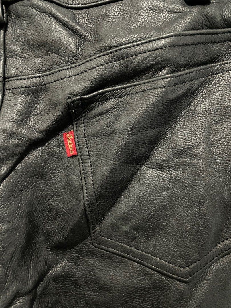 Beauty Beast × Hysteric Glamour × Japanese Brand Geunie leather biker pants Size US 30 / EU 46 - 2 Thumbnail