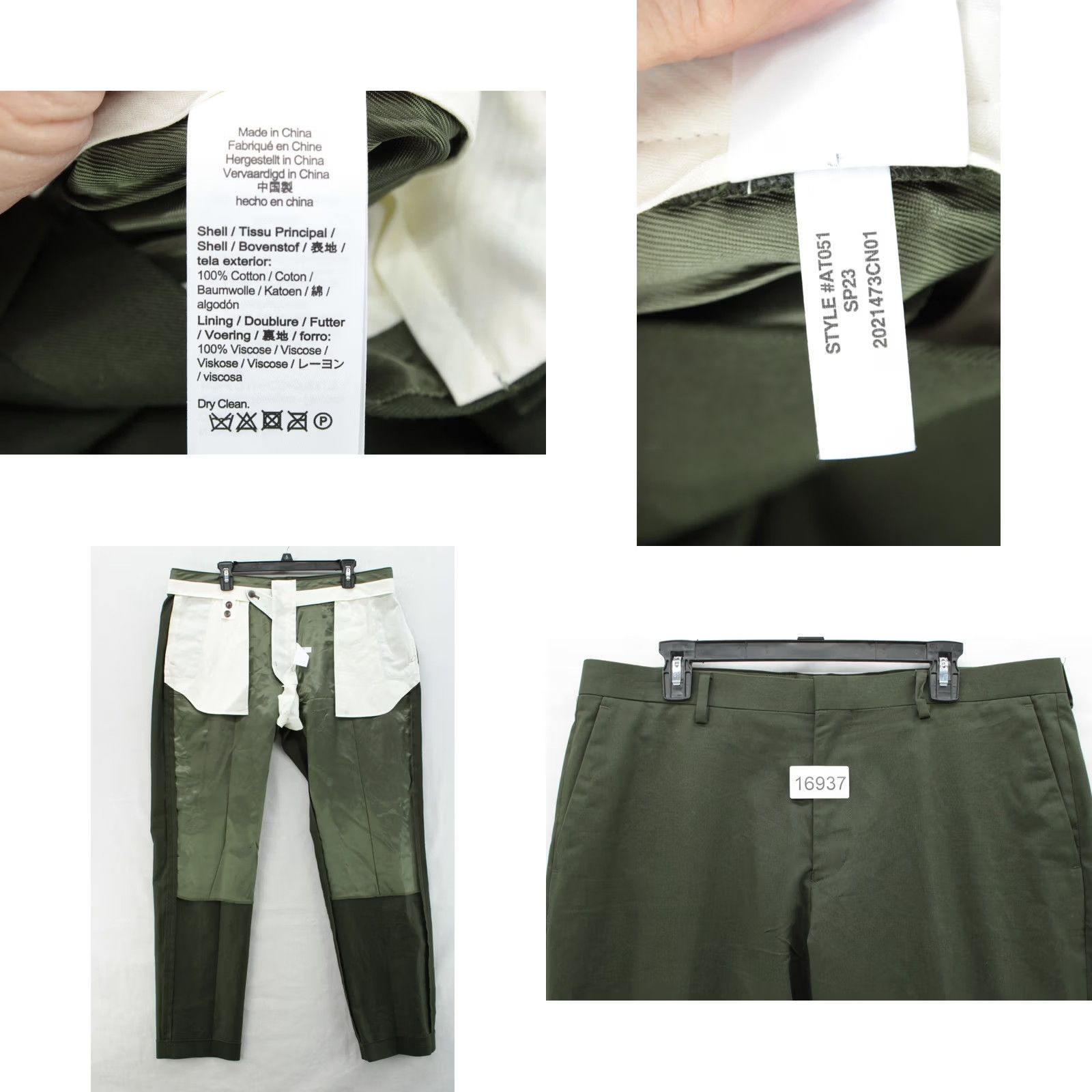 J.Crew J.CREW Ludlow Pants Mens 36x32 Green Dress Trousers Duca Visconti Fabric AT051 Size US 36 / EU 52 - 8 Thumbnail