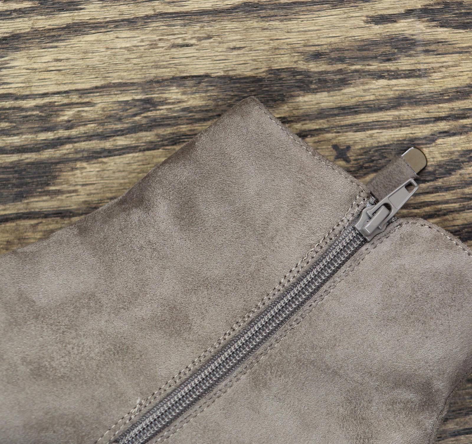 Style & Co Style & Co. Booties 10019630400 Taupe Microsuede Brown 9.5m Size US 9.5 / IT 39.5 - 6 Thumbnail