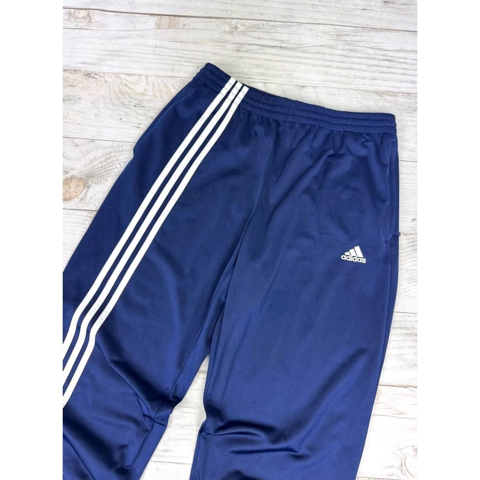 Adidas VINTAGE Adidas Tracksuit 2 Piece Men Size L Blue 00s Y2K Jacket Pants Size 42R - 5 Thumbnail