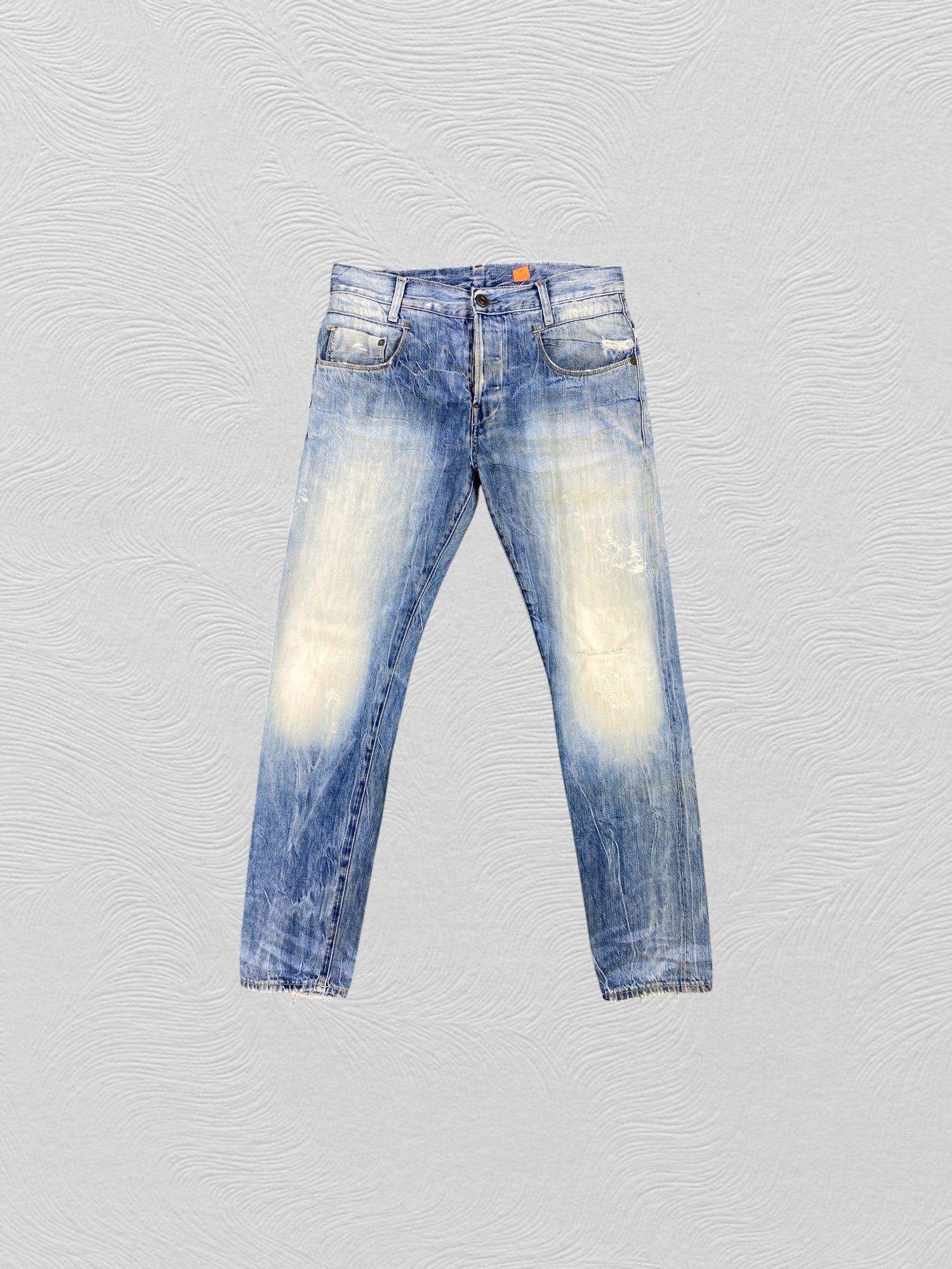Japanese Brand Redline Light Wash G-Star Jeans 32x32.5 Denim -JN1339 Size US 32 / EU 48 - 1 Thumbnail