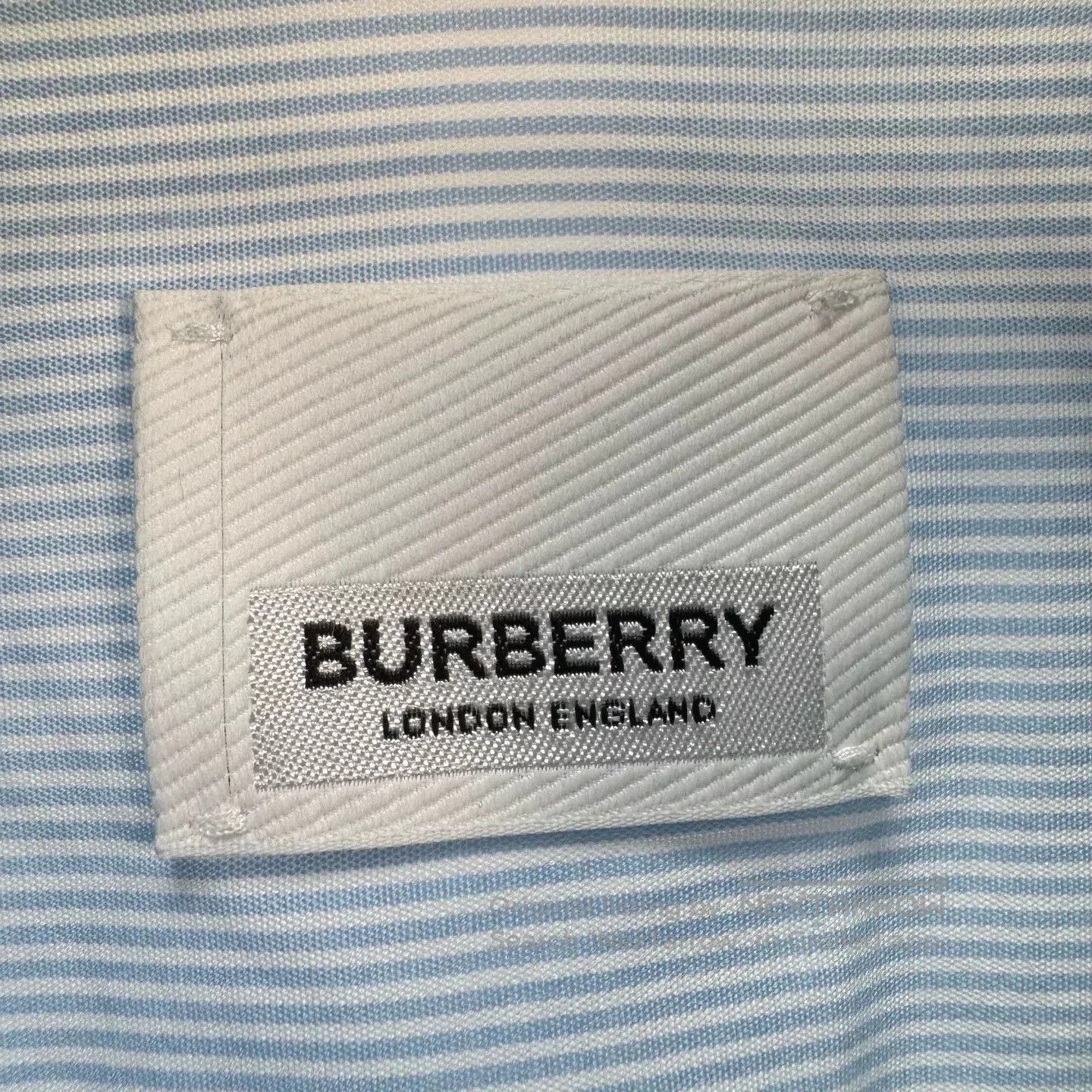 Burberry burberry light blue striped embroidered shirt. Size US L / EU 52-54 / 3 - 8 Thumbnail