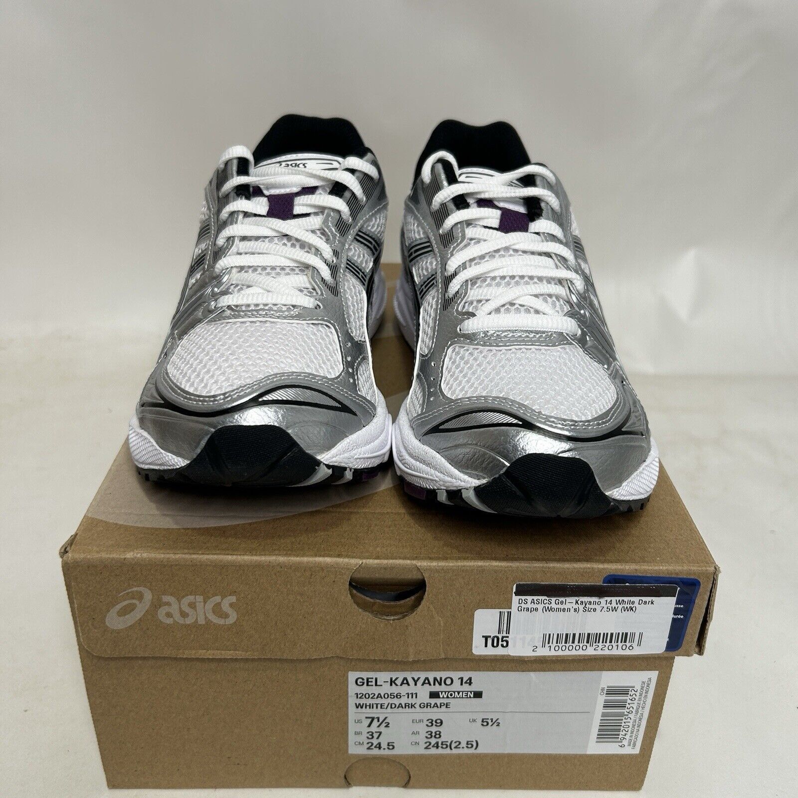 Asics ASICS Gel Kayano 14 WMNS “Silver White Dark Grape” 2024 Size US 7.5 / IT 37.5 - 2 Thumbnail