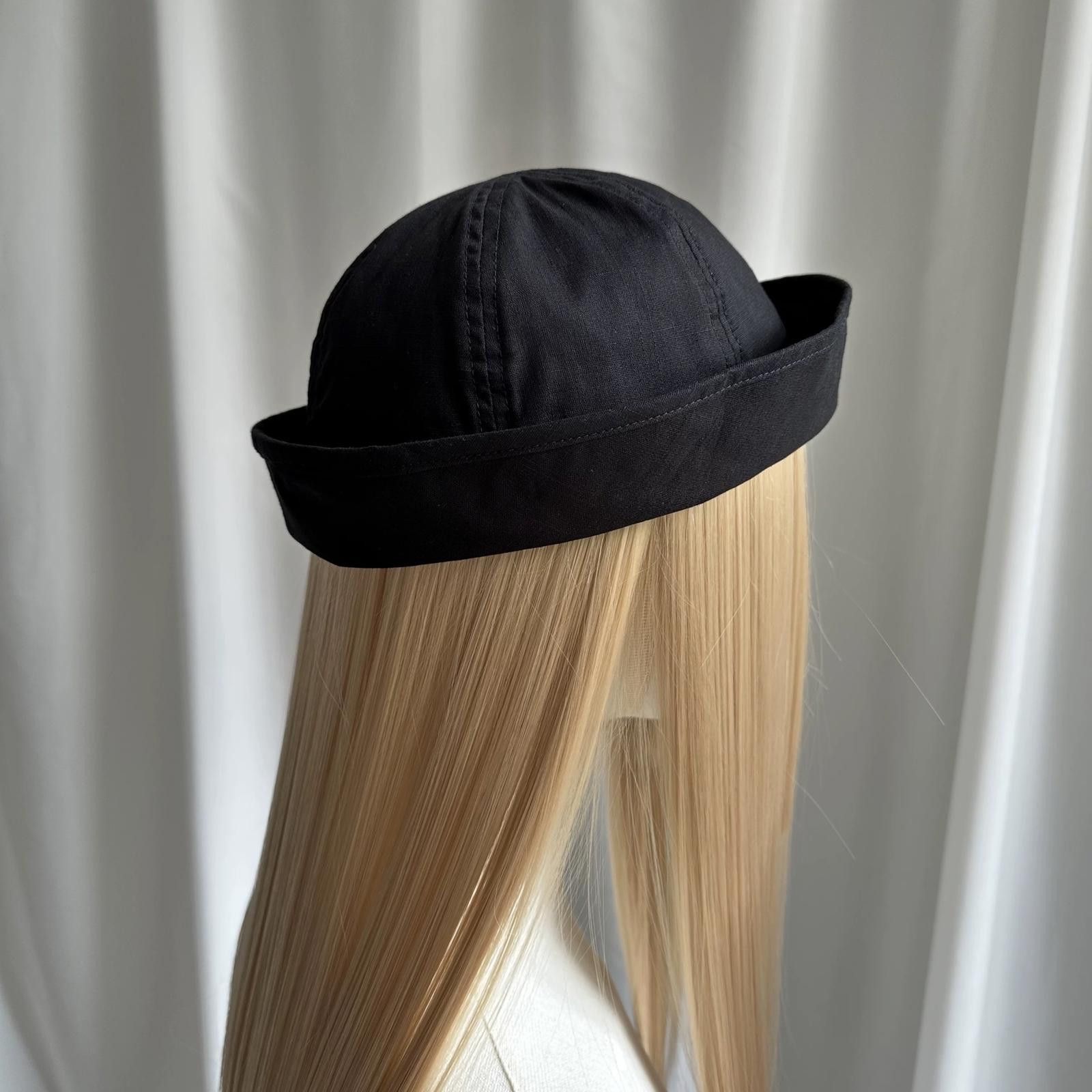 Japanese Brand Retro Black Beret Sailor Cap – Y2K French Girl Aesthetic Size ONE SIZE - 4 Thumbnail