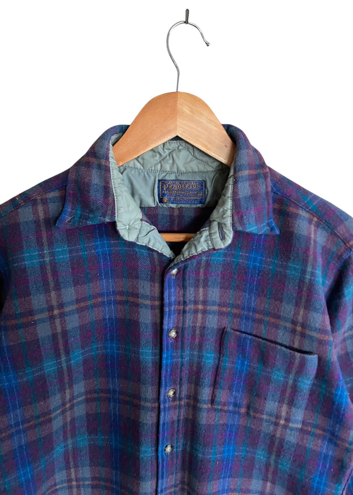 Pendleton Vintage Brand Pendleton Made In Usa Wool Shirt 1970s Size US M / EU 48-50 / 2 - 3 Thumbnail