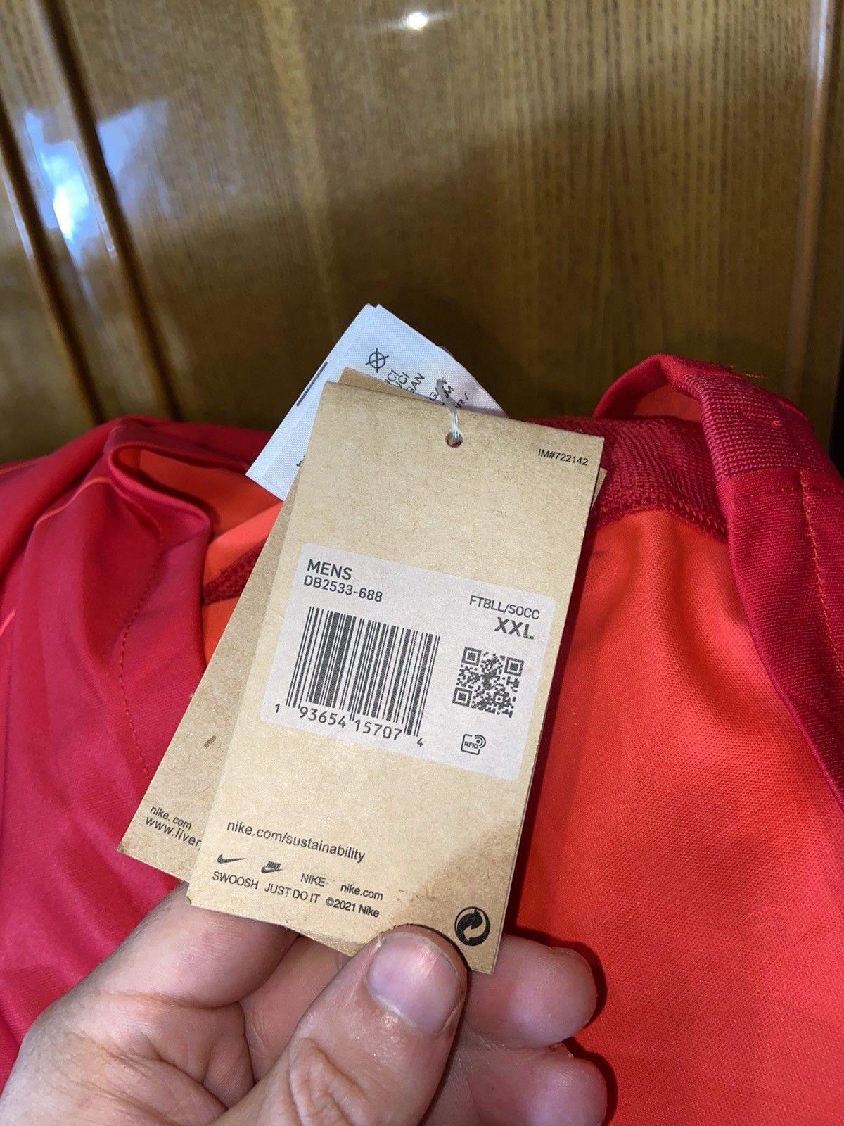 Vintage 🧨NEW🧨 LIVERPOOL FOOTBALL JERSEY BLOCK CORE ADULT SHIRT Size US XXL / EU 58 / 5 - 8 Thumbnail
