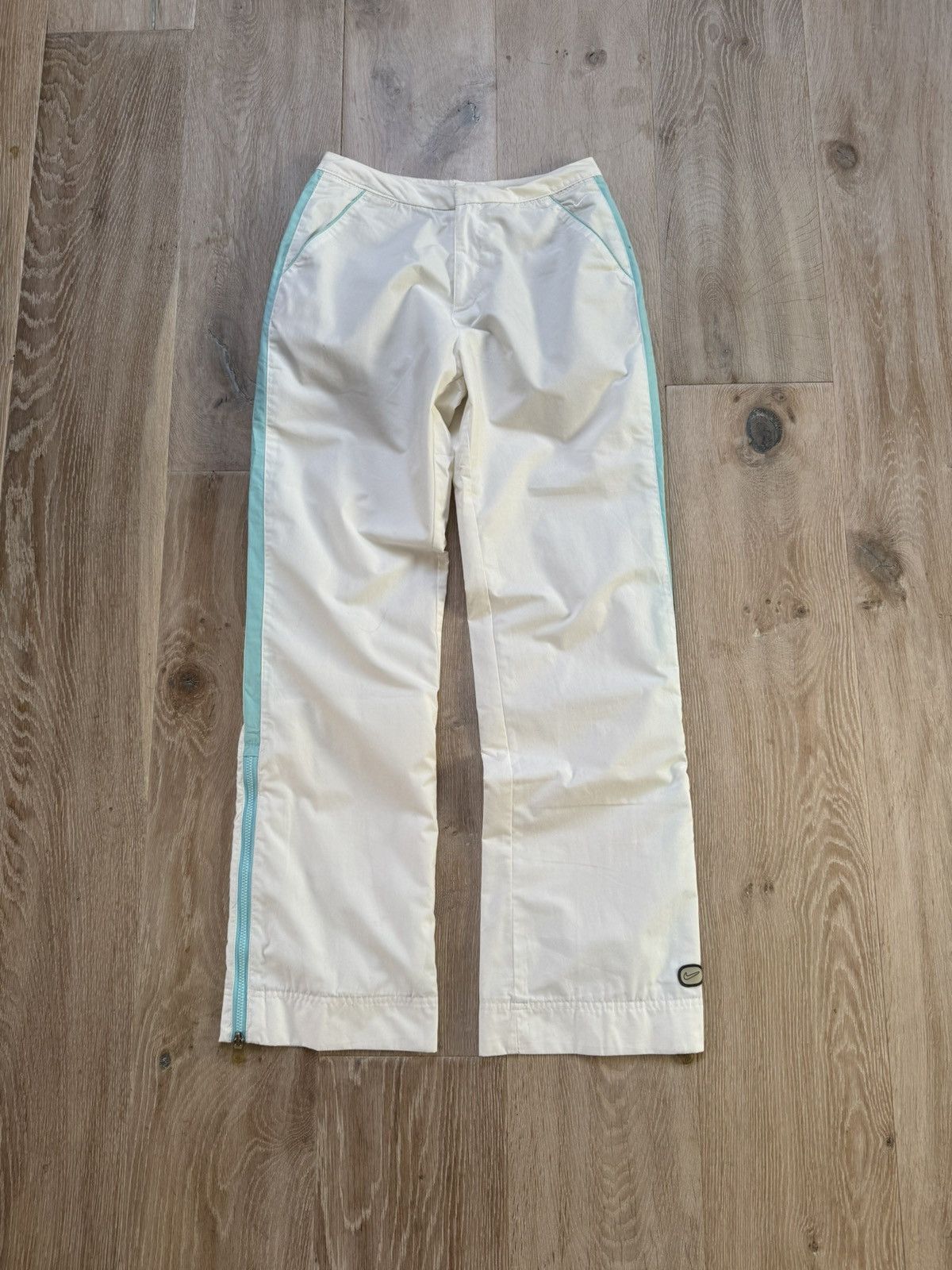 Nike × Vintage Vintage 00s Nike Trackpants Solo Swoosh Y2K👖 Size 27" / US 4 / IT 40 - 1 Thumbnail