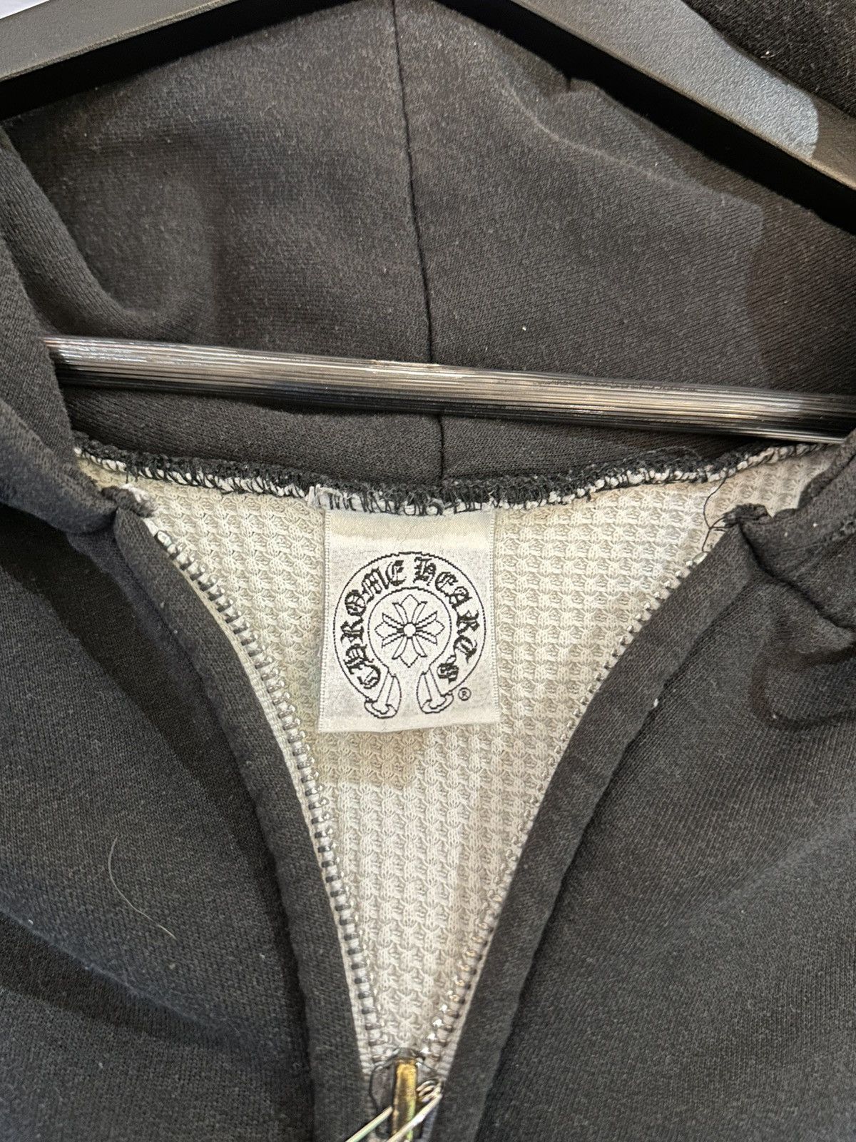 Chrome Hearts CHROME HEARTS VINTAGE THERMAL LINED HOODIE Size US XXL / EU 58 / 5 - 5 Thumbnail