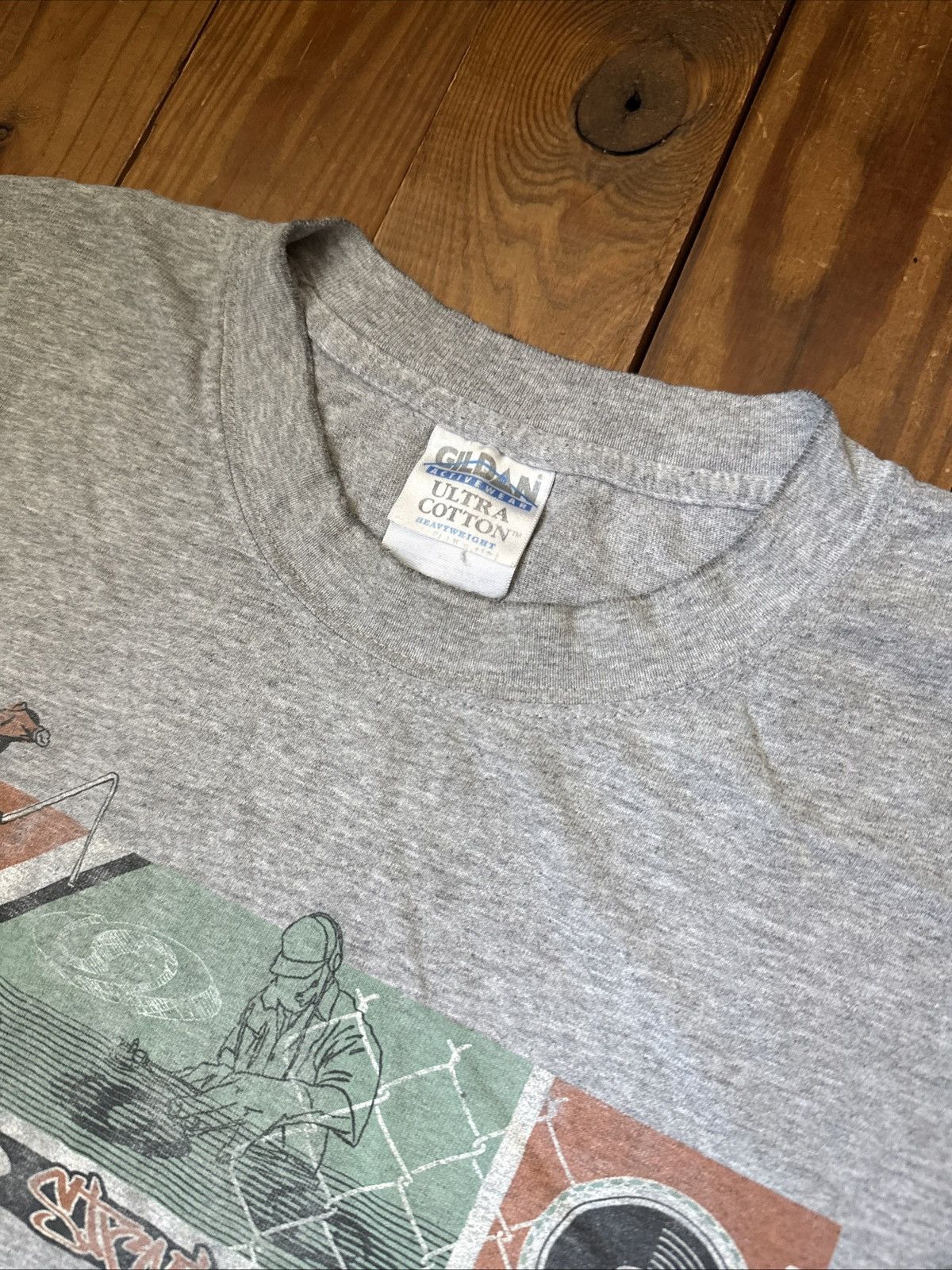 Salomon Vintage 90s Y2K Salomon Street Style Grey Tee Shirt Size US XL / EU 56 / 4 - 2 Thumbnail