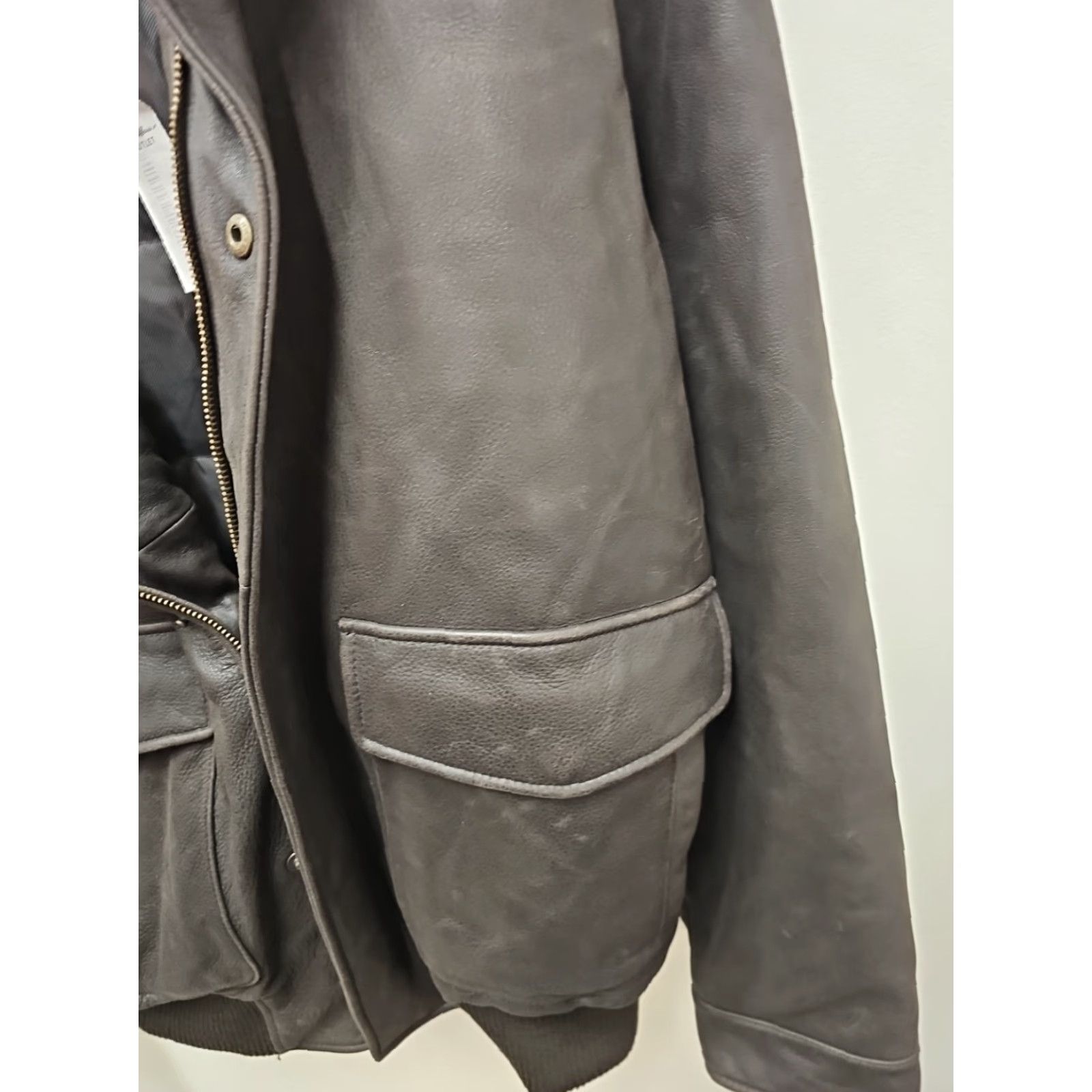 Eddie Bauer VINTAGE Eddie Bauer Jacket Bomber Leather Size US L / EU 52-54 / 3 - 6 Thumbnail