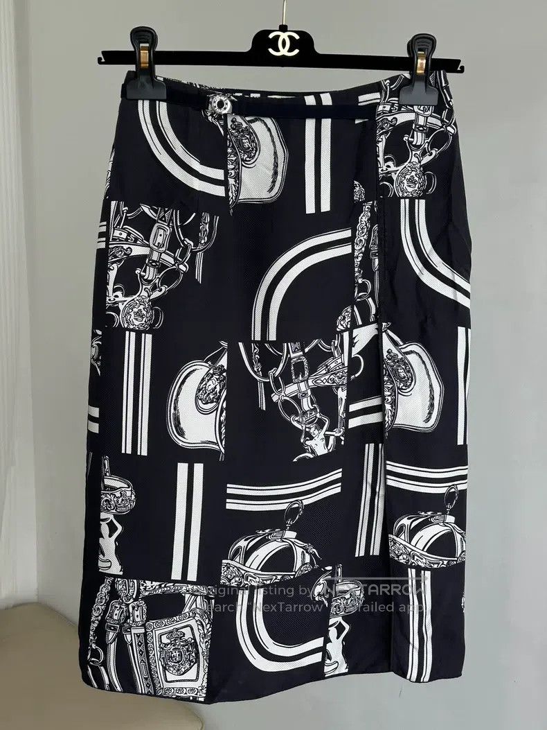 Hermes Hermes Printed Skirt Size 42" / US 20 - 1 Thumbnail