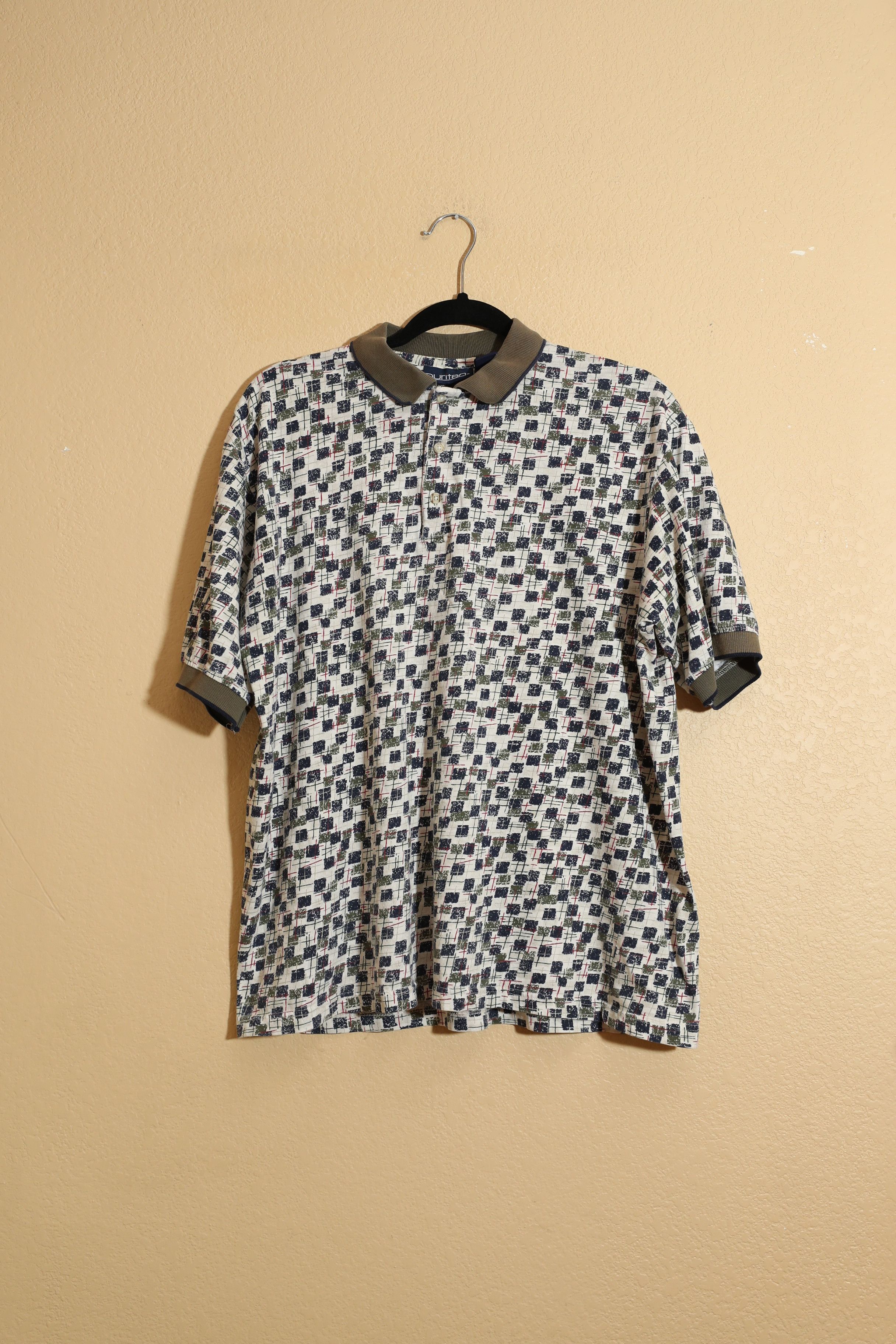 Puritan Puritan Vintage Pattern Polo (L) Size US L / EU 52-54 / 3 - 1 Thumbnail