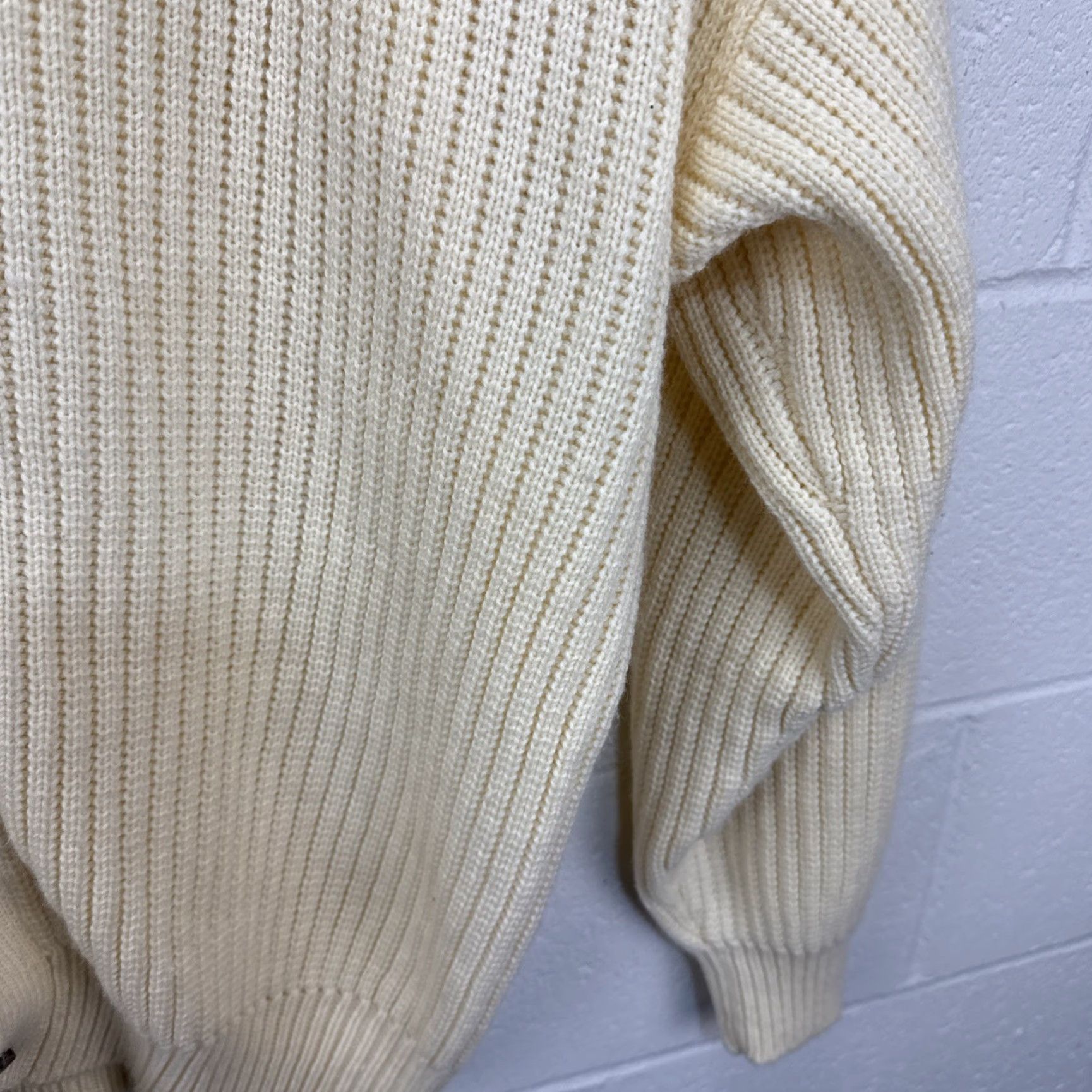 Vintage VINTAGE G.S. Company Cardigan Sweater Mens XL Be Beige Cotton Knit Pullover V-Neck Long Sleeve Button Preppy Vintage Mens XL Sweater Size US XL / EU 56 / 4 - 7 Thumbnail