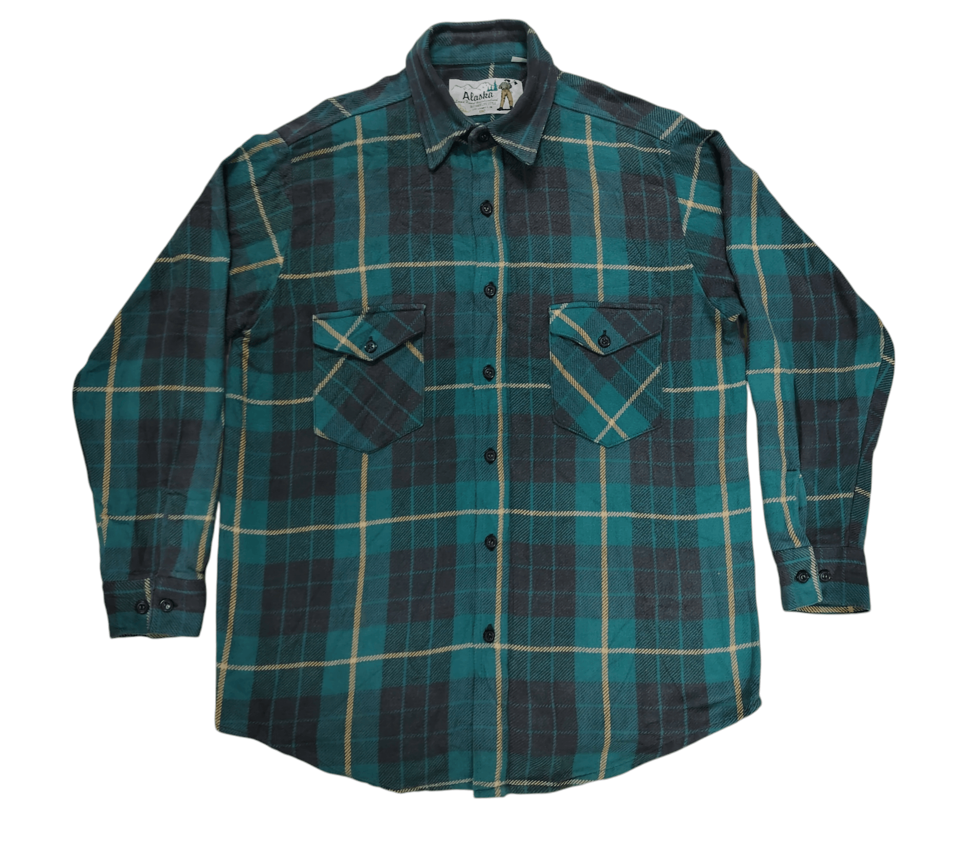 Levi's Vintage 80's Levis Alaska Checkered Button Down Longsleeve Size US M / EU 48-50 / 2 - 1 Thumbnail