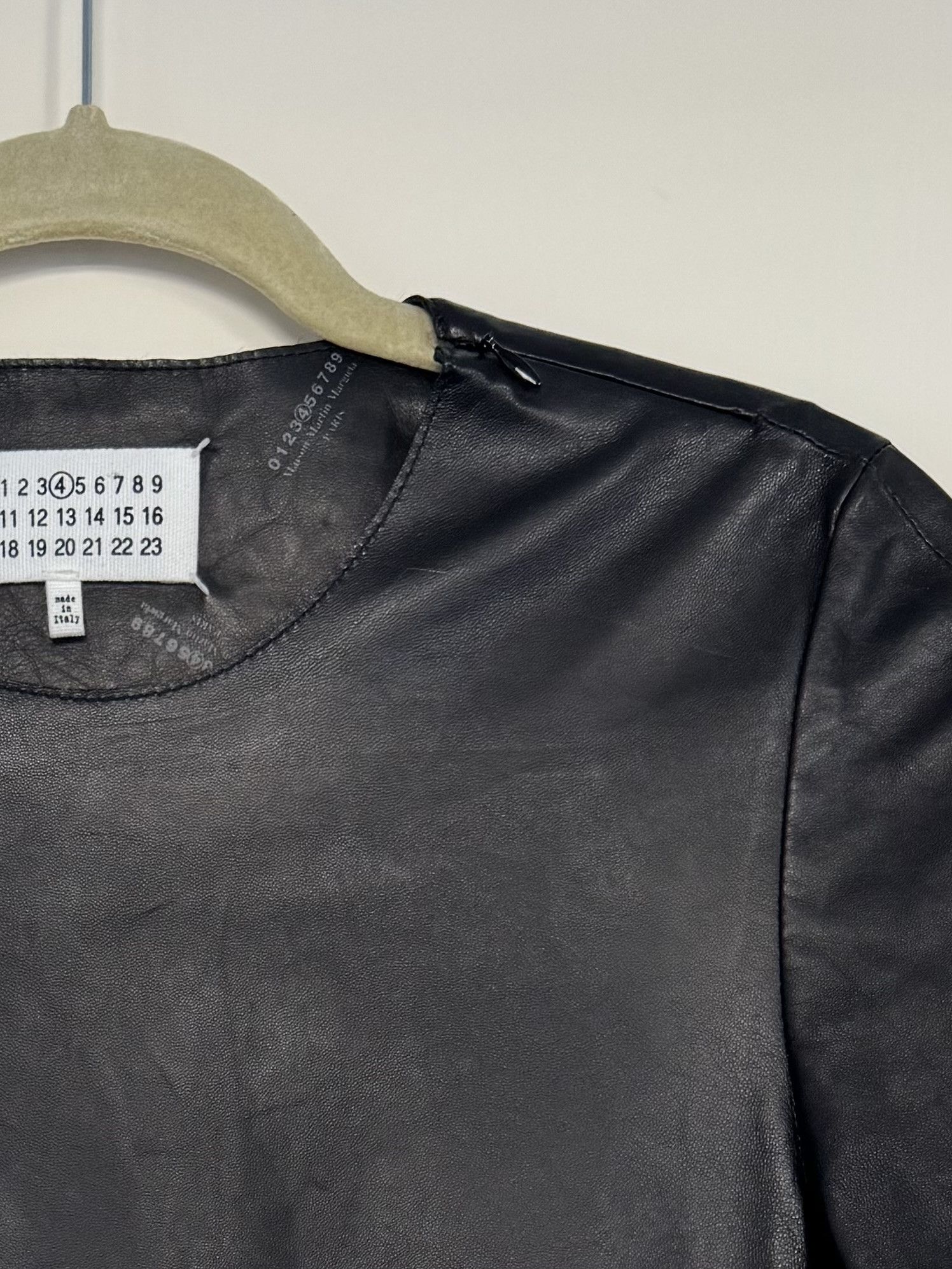 Maison Margiela Leather Short Sleeved Shirt Size S / US 4 / IT 40 - 3 Thumbnail