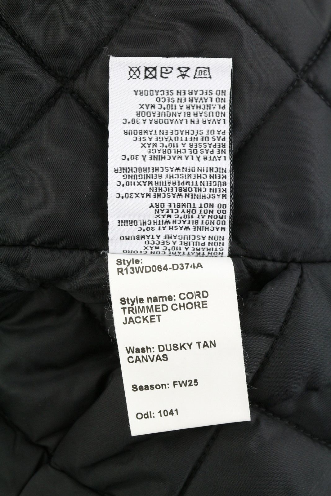 R13 CORD TRIMMED CHORE S Dusky Tan Canvas Oversized 86708 Size S / US 4 / IT 40 - 12 Thumbnail