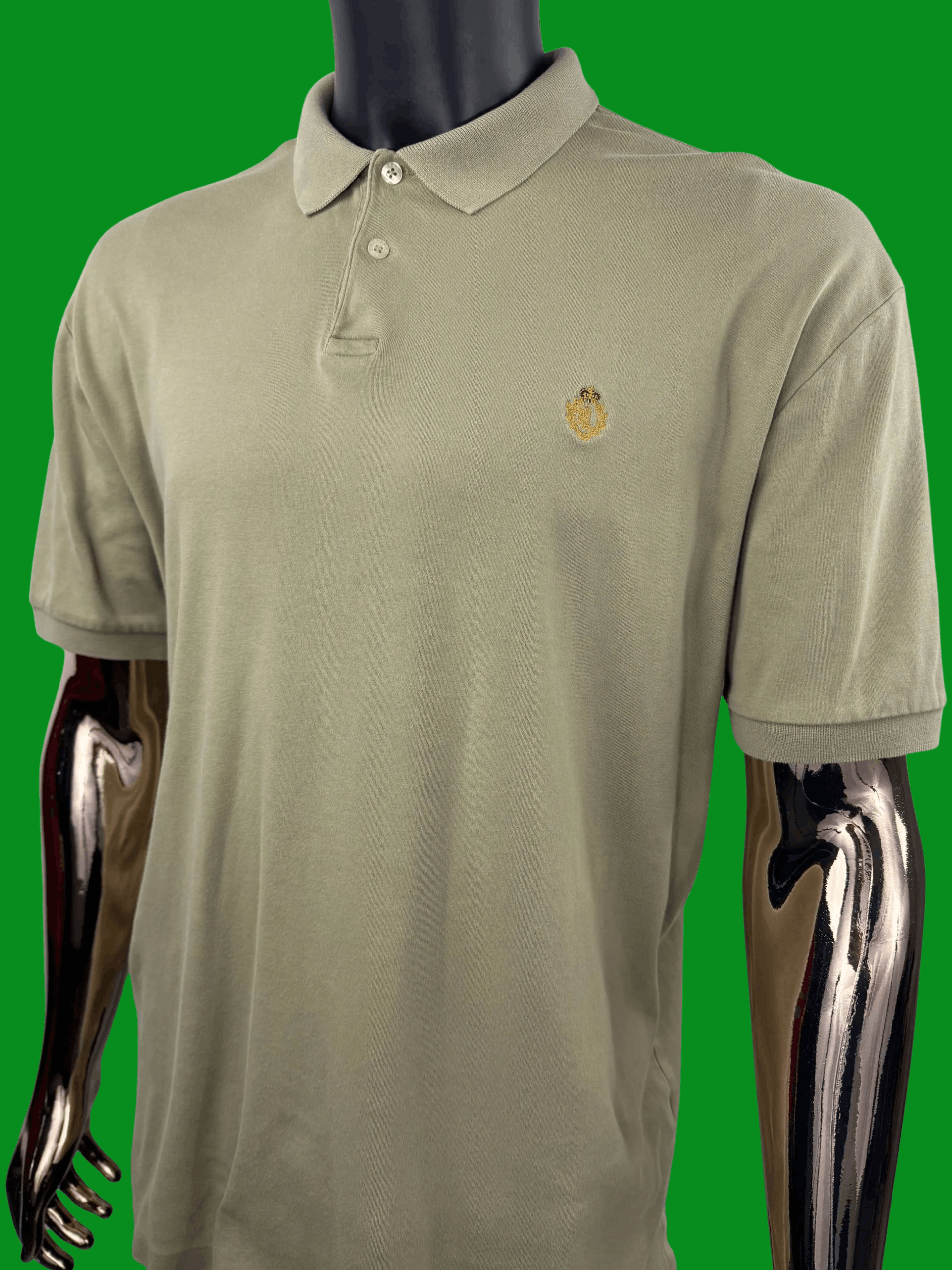 Polo Ralph Lauren VTG Ralph Lauren Polo Beige Shirt Embroidered Royal Crest Size US XXL / EU 58 / 5 - 1 Thumbnail
