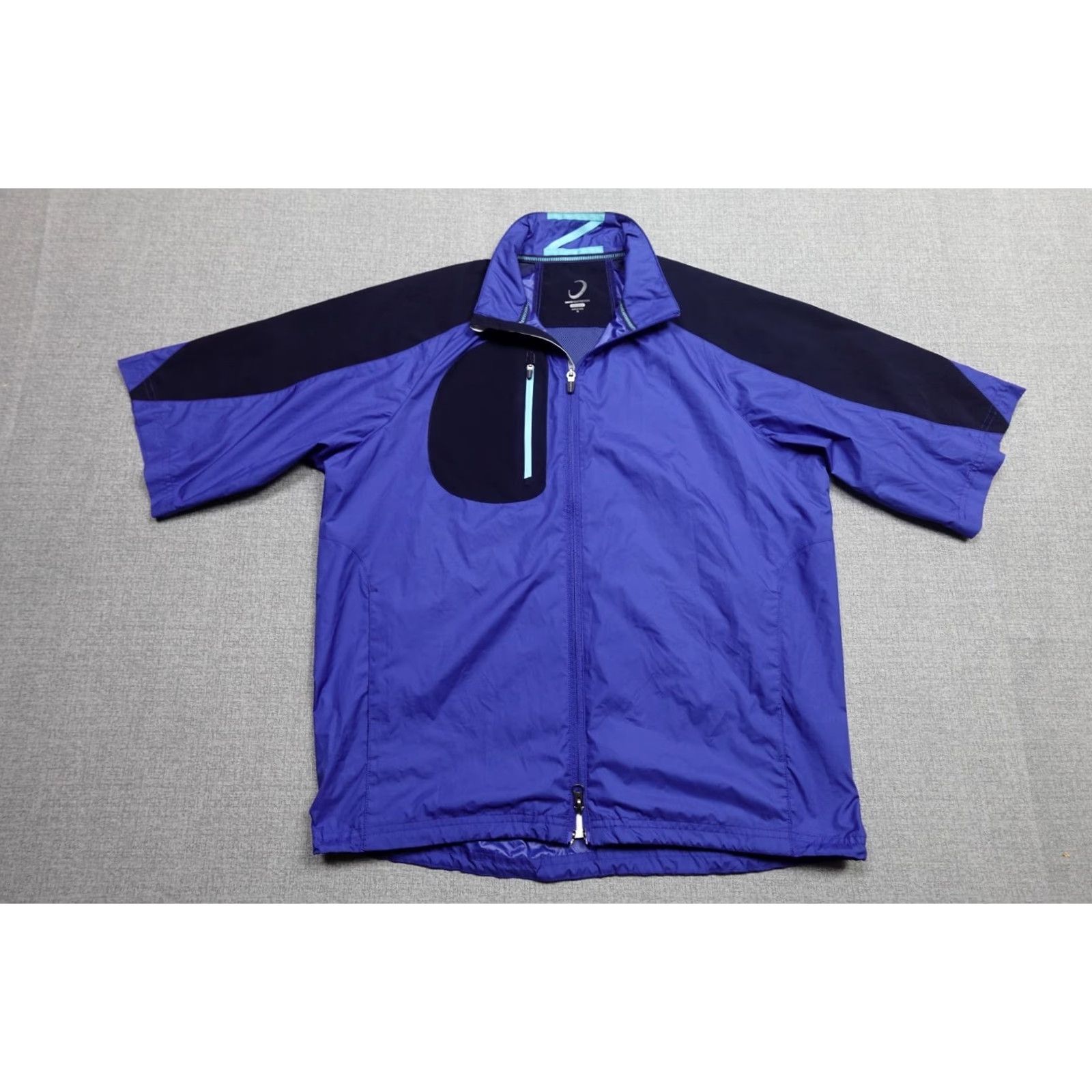 Vintage Zero Restriction Wind Shirt Mens M Blue Lightweight Performance Golf Jacket Size US M / EU 48-50 / 2 - 3 Thumbnail