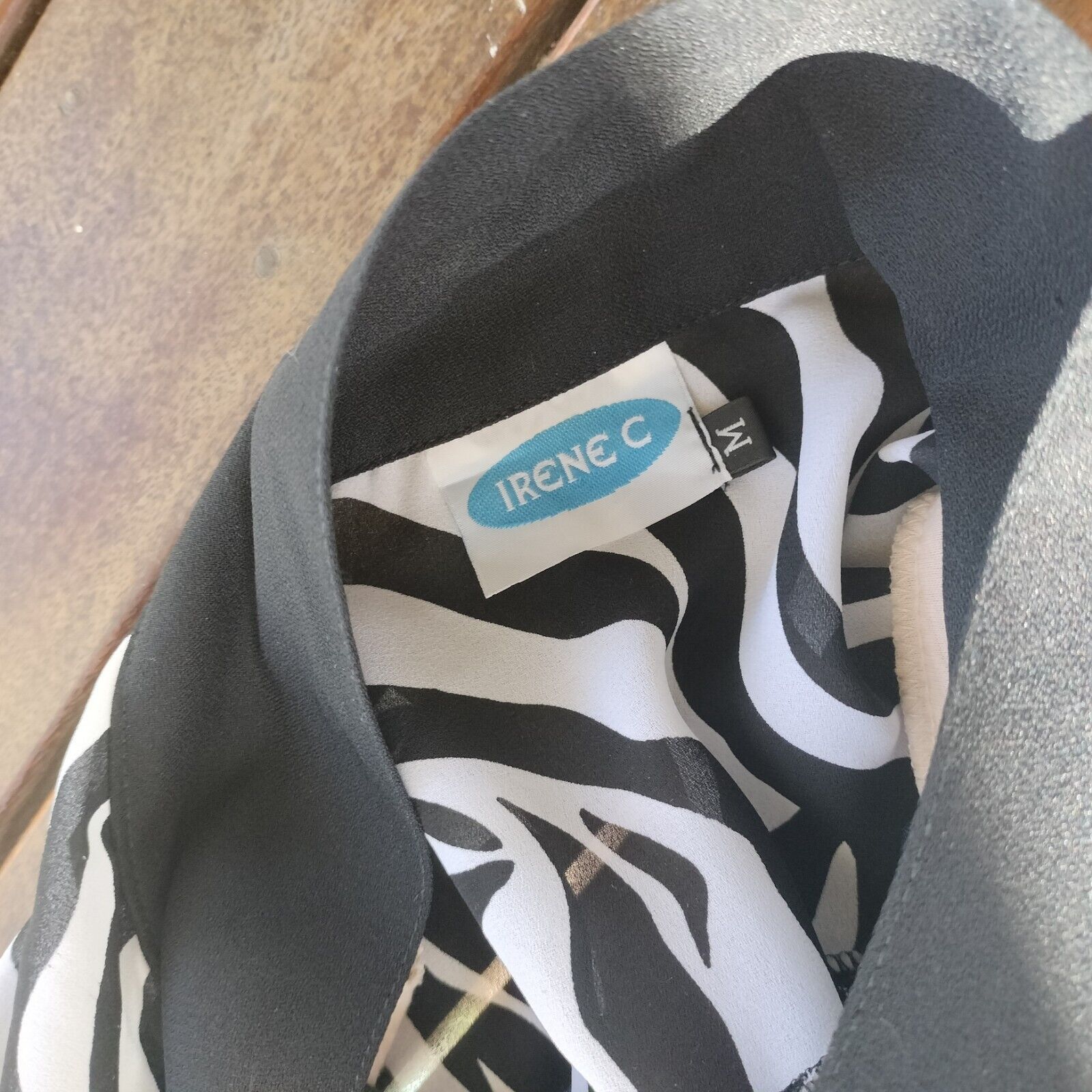 Man Made In Australia × Vintage Vintage 80s Shirt Zebra Striped Button Up Retro Rockabilly Size M / US 6-8 / IT 42-44 - 8 Thumbnail