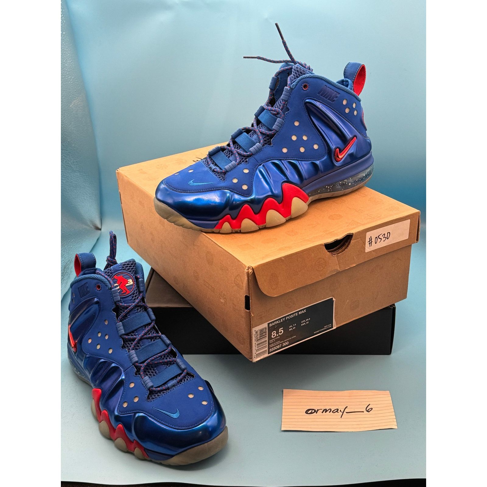 Nike Nike Barkley Posite Max 2013 Sixers m8.5 w10 Size US 8.5 / EU 41-42 - 1 Thumbnail