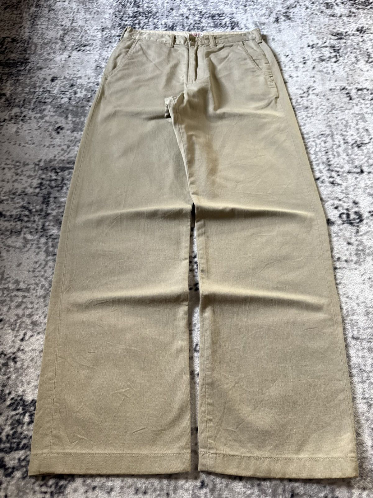 45rpm Vintage 45Rpm Japan Beige Sand Loose Chino pants Size US 29 - 1 Thumbnail