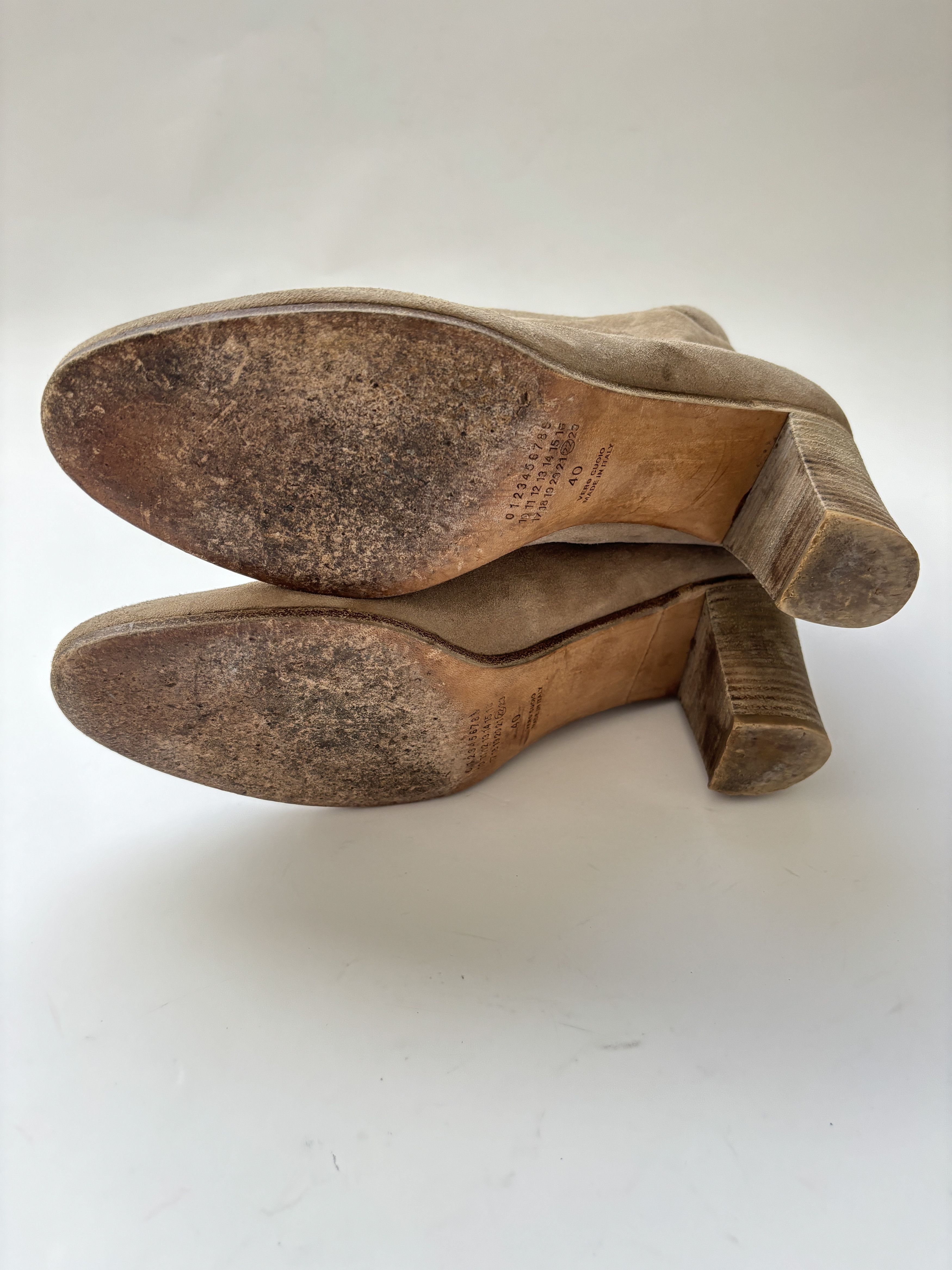 Maison Margiela ⚡️QUICK SALE⚡️Maison Margiela Shearling Beige Mid Boots Size US 10 / IT 40 - 12 Thumbnail