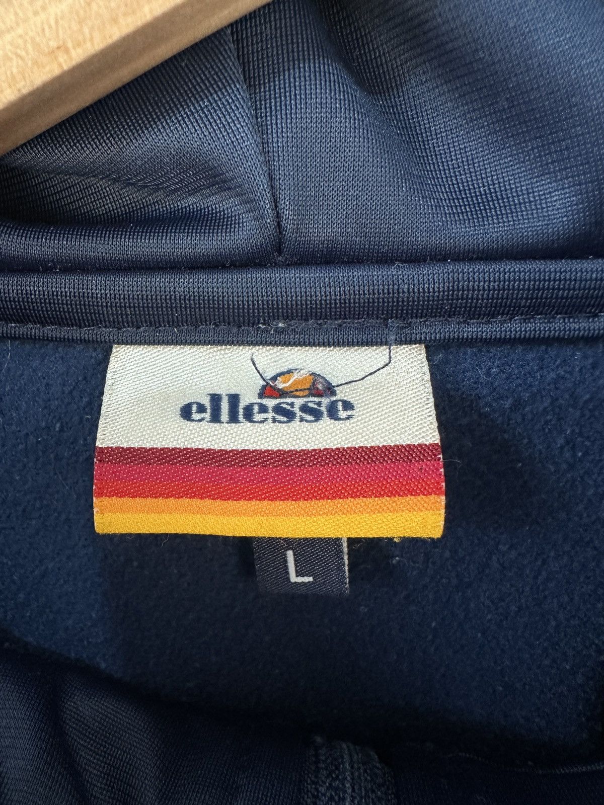 Ellesse Ellesse 1/3 Zip Hoodie Navy White Stripe Big Logo Size L Size US L / EU 52-54 / 3 - 7 Thumbnail