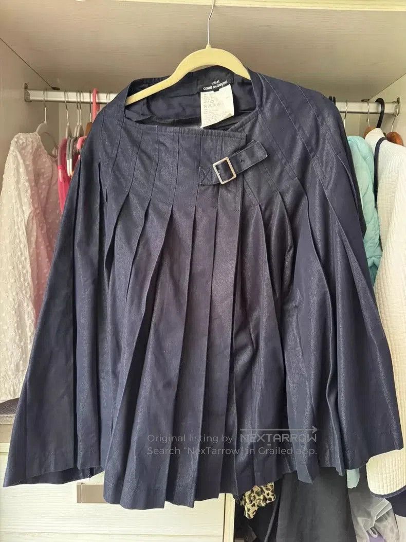 Comme des Garcons CDG Tricot Denim Pleated Skirt . Size US 32 / EU 48 - 1 Thumbnail
