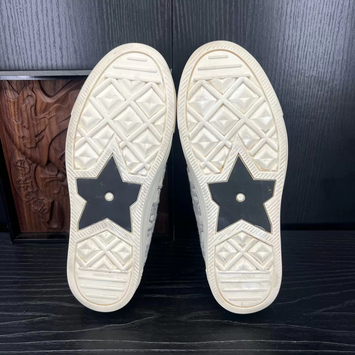 Dior DIOR Walk'n'Dior Gray Embroidered 37.5 Shoes Size US 7 / IT 37 - 6 Thumbnail