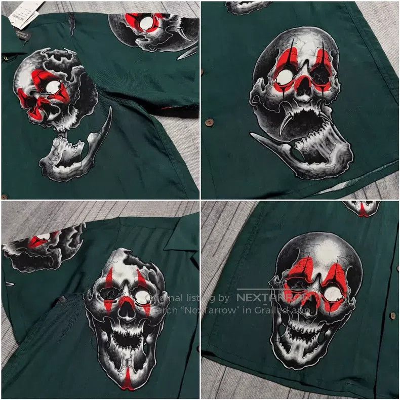 Wacko Maria Wacko Maria 22SS Heavenly Tokyo Skull Head Hawaiian Short Size US M / EU 48-50 / 2 - 3 Thumbnail