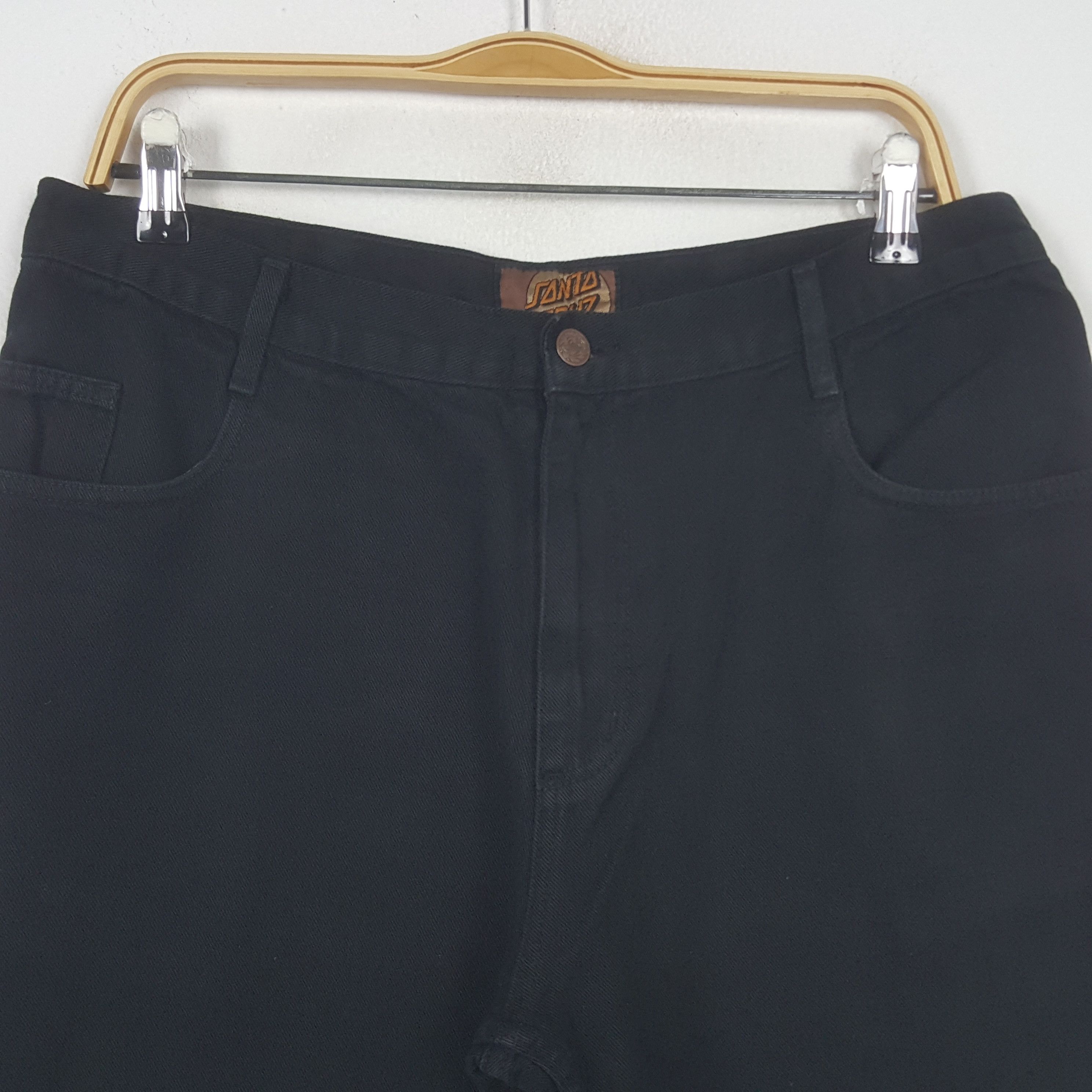 Santa Cruz Skateboards Vintage Santa Cruz USA Black Pants Size US 32 / EU 48 - 2 Thumbnail