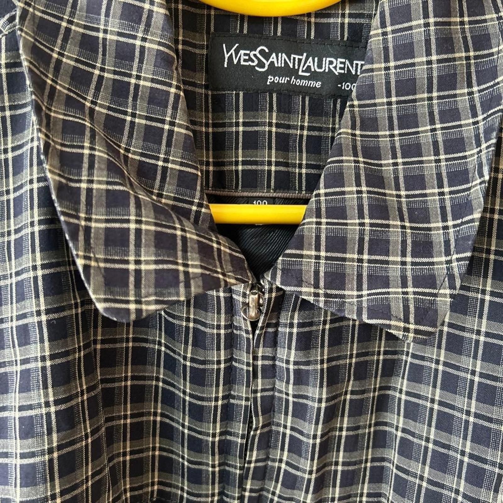 Yves Saint Laurent Yves Saint Laurent - Men's Checked Casual Shirt Jacket Size US M / EU 48-50 / 2 - 5 Thumbnail