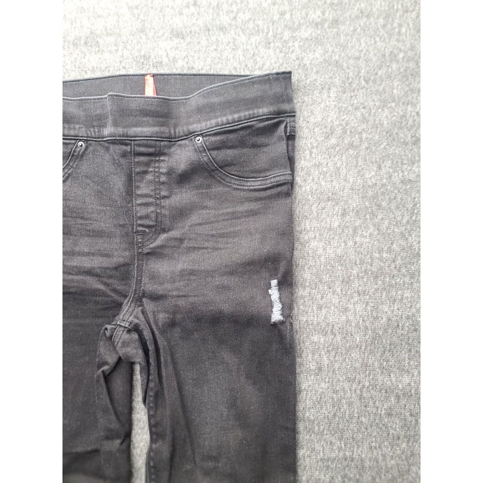 Spanx Spanx Jeans Womens M Skinny Fit Shapewear Ankle High Rise Mom Distressed Black Size 32" / US 10 / IT 46 - 7 Thumbnail