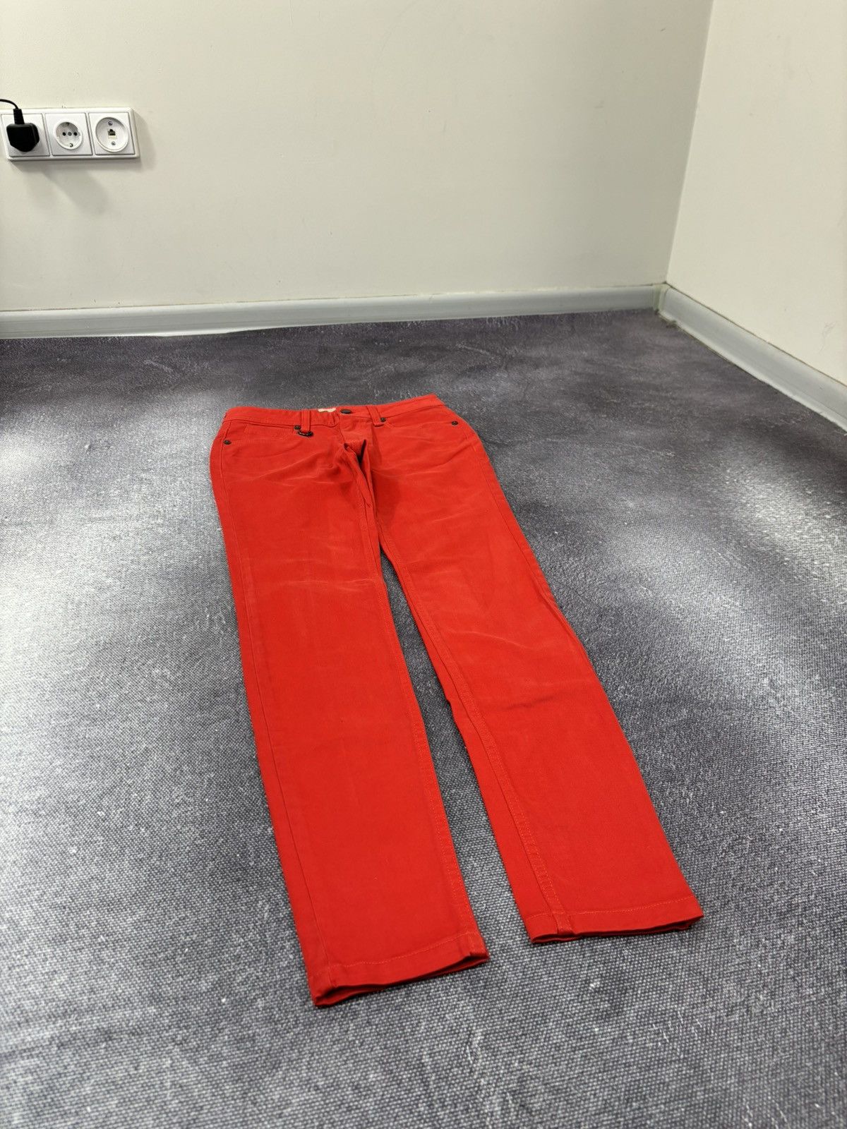 Burberry Burberry Brit Westbourne Women’s Red Skinny Ankle Jeans Size 25" / US 0 / IT 36 - 3 Thumbnail
