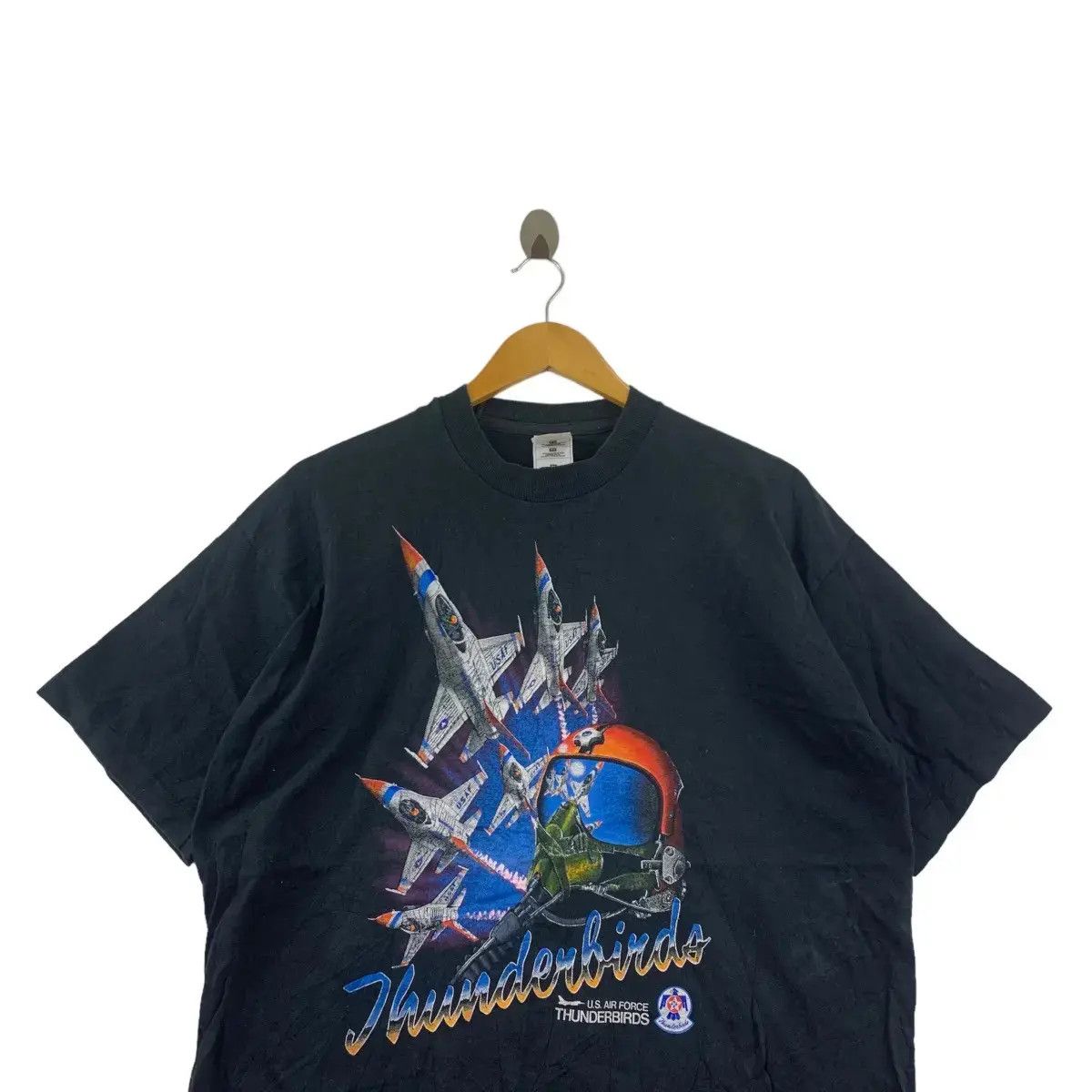 Vintage Vintage USAF AIR FORCE THUNDERBIRDS Fighter Jet Tee Shirt Size US XL / EU 56 / 4 - 2 Thumbnail