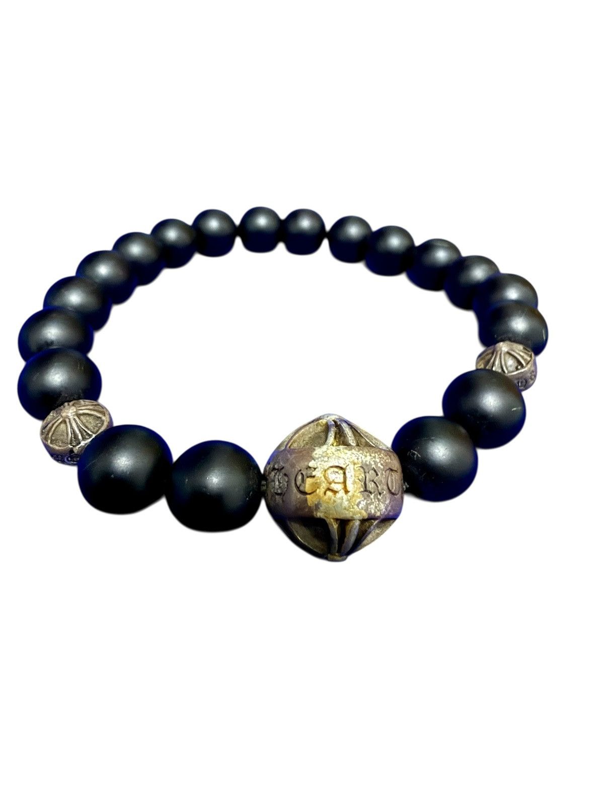 Chrome Hearts Vintage Chrome Hearts black onyx bead bracelet Size ONE SIZE - 5 Thumbnail